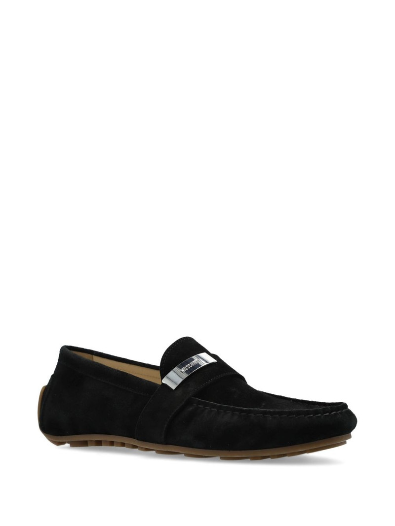 Moschino leather boat shoes outlook