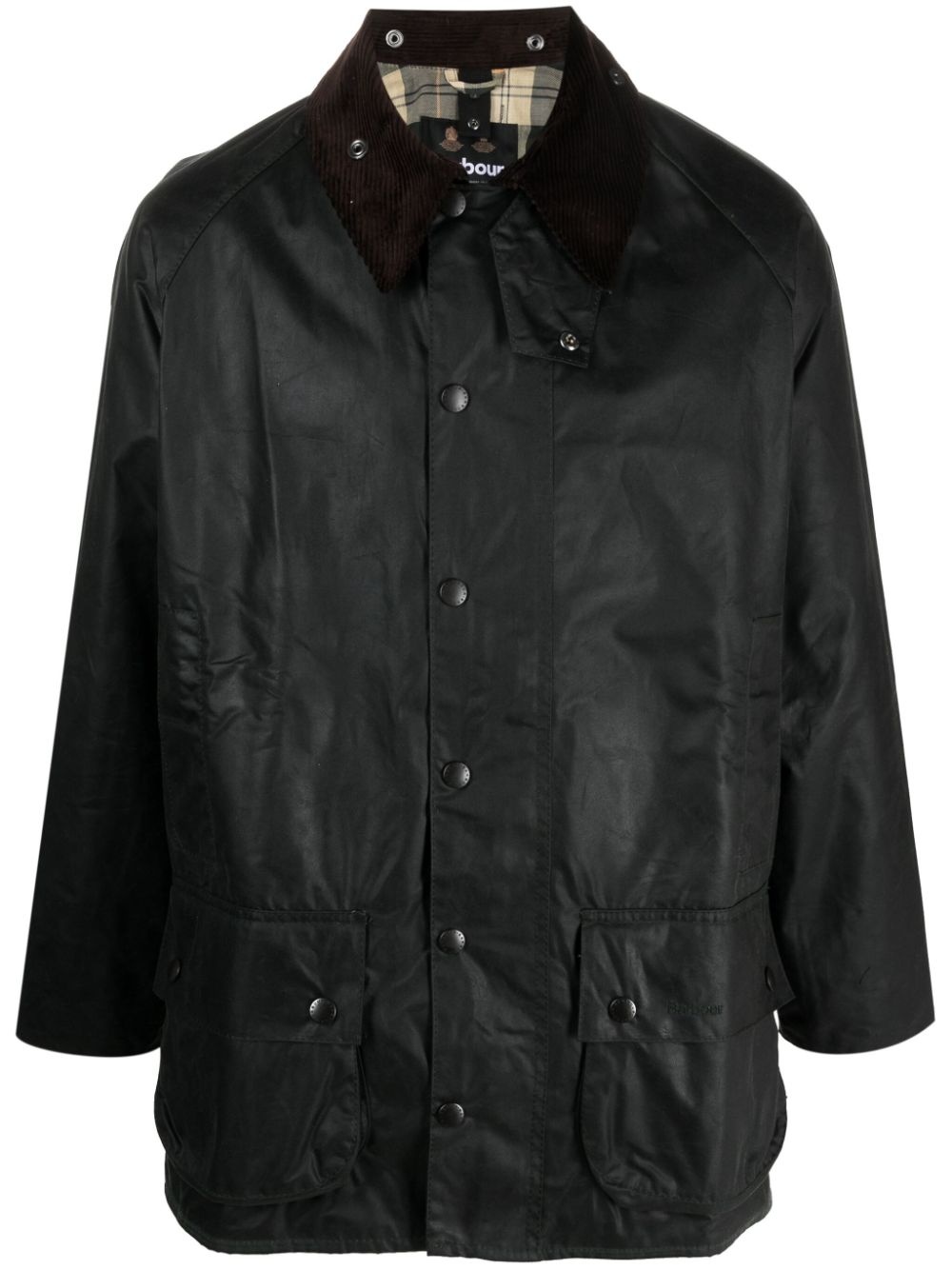 single-breasted button-fastening coat - 1