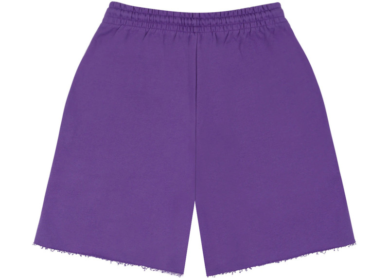 DENIM TEARS Denim Tears Denim University Sweat Shorts Purple outlook