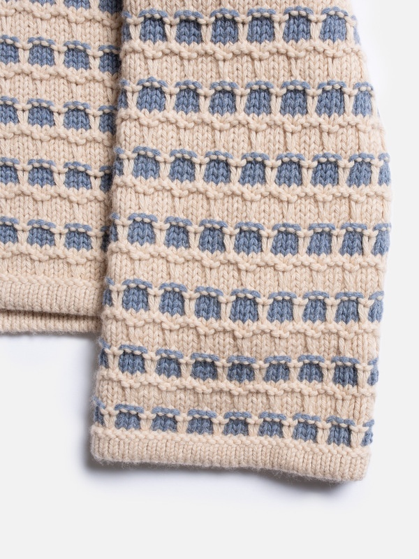 Gerd Striped Knit Sweater Blue/Beige - 6