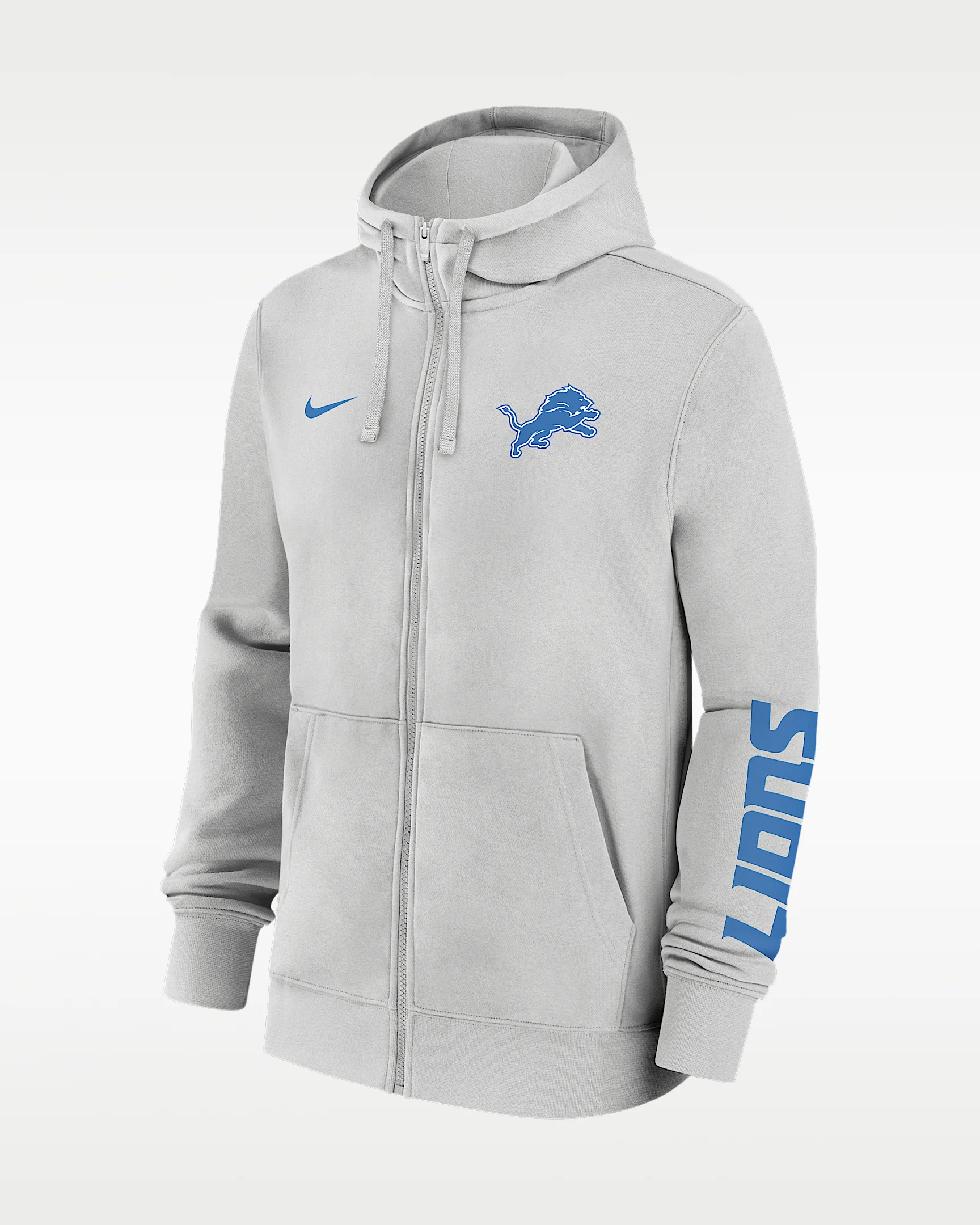 Detroit Lions Club Men's Nike NFL Full-Zip Hoodie - 1