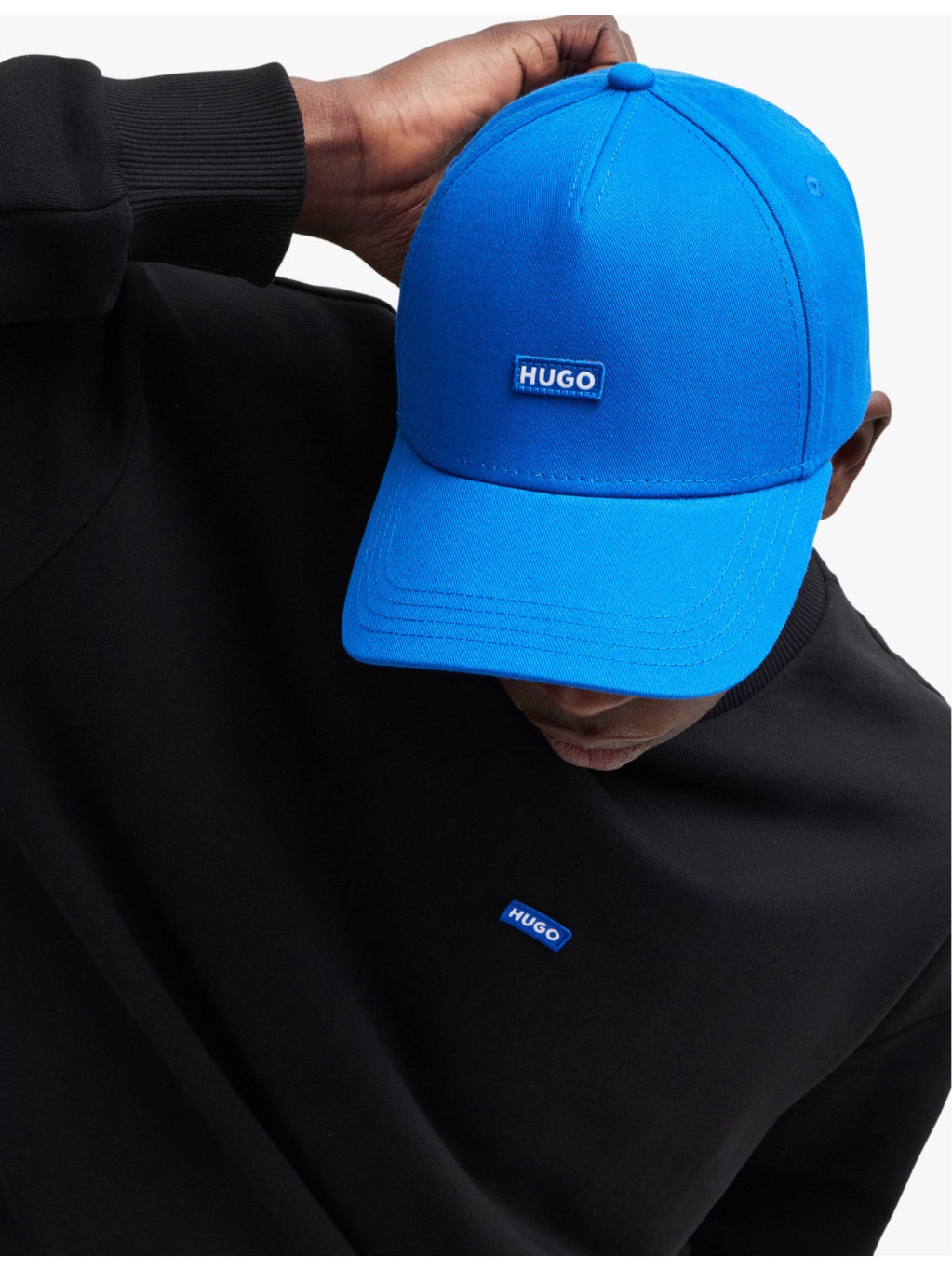 Logo-badge cotton baseball cap - 2