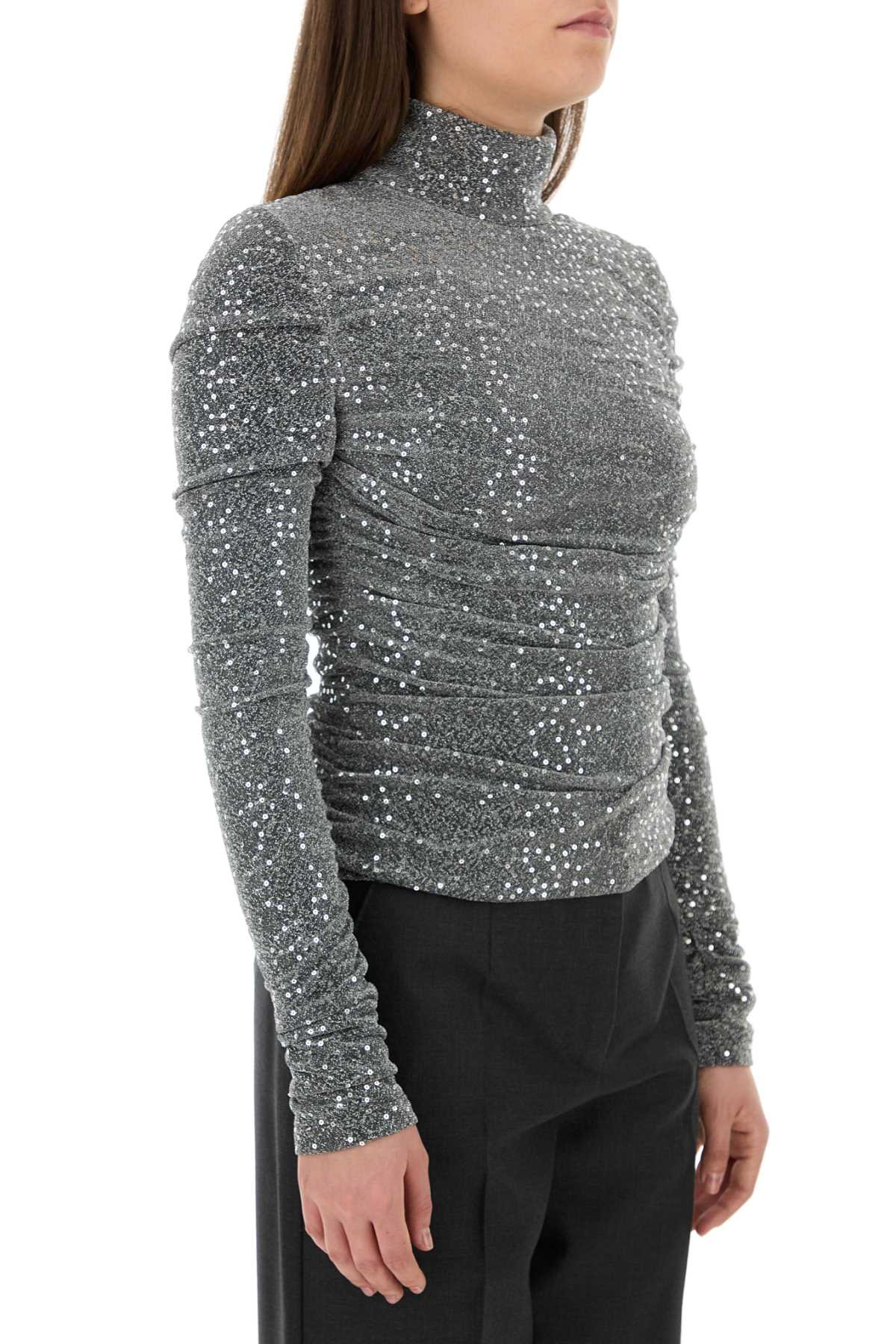 Dolce & Gabbana Women Silver Jersey Top - 3