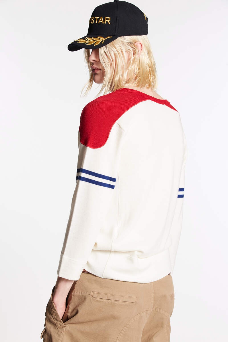 DSQUARED2 HOCKEY KNIT T-SHIRT | REVERSIBLE