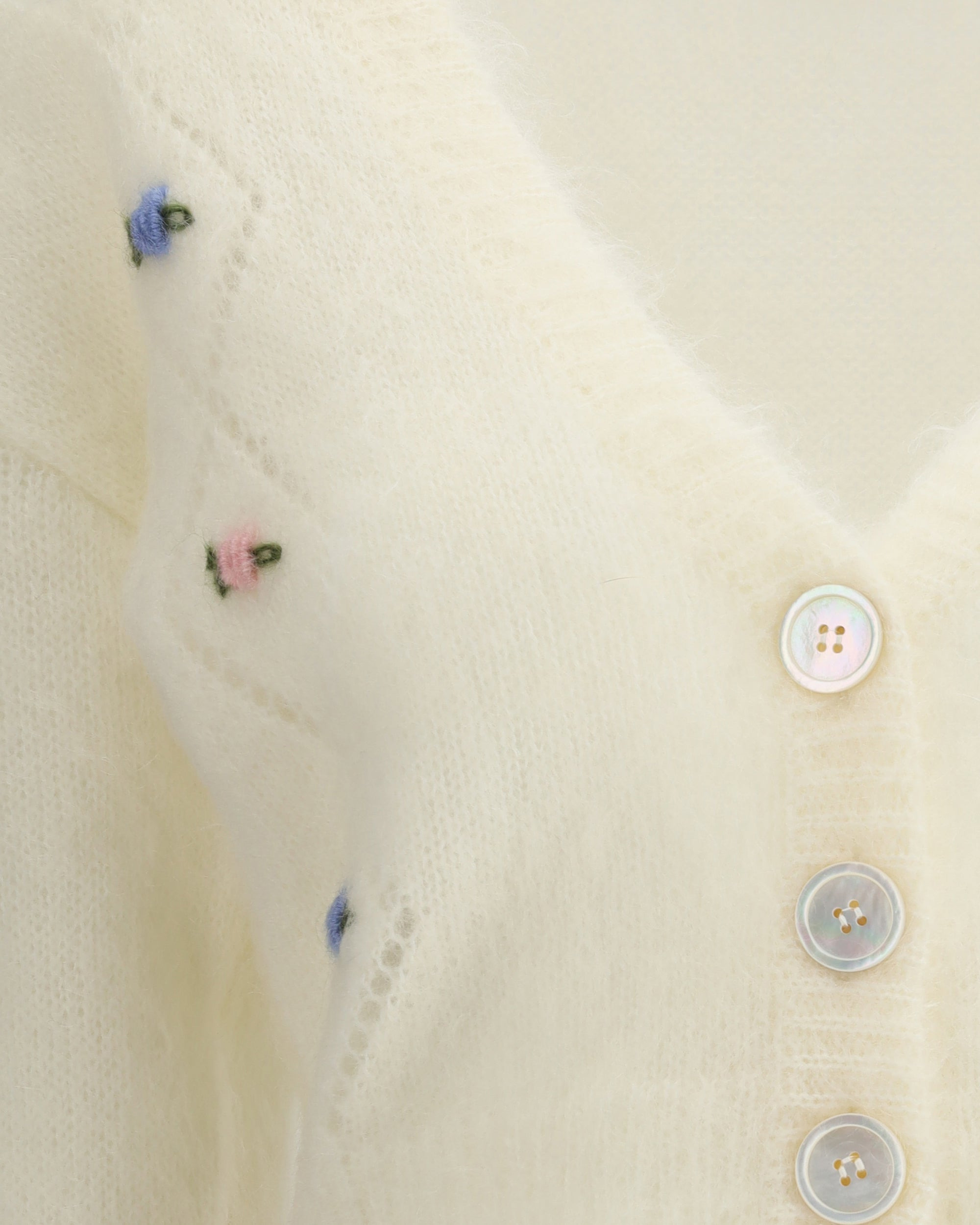 Mohair Cardigan with embroidery - 3