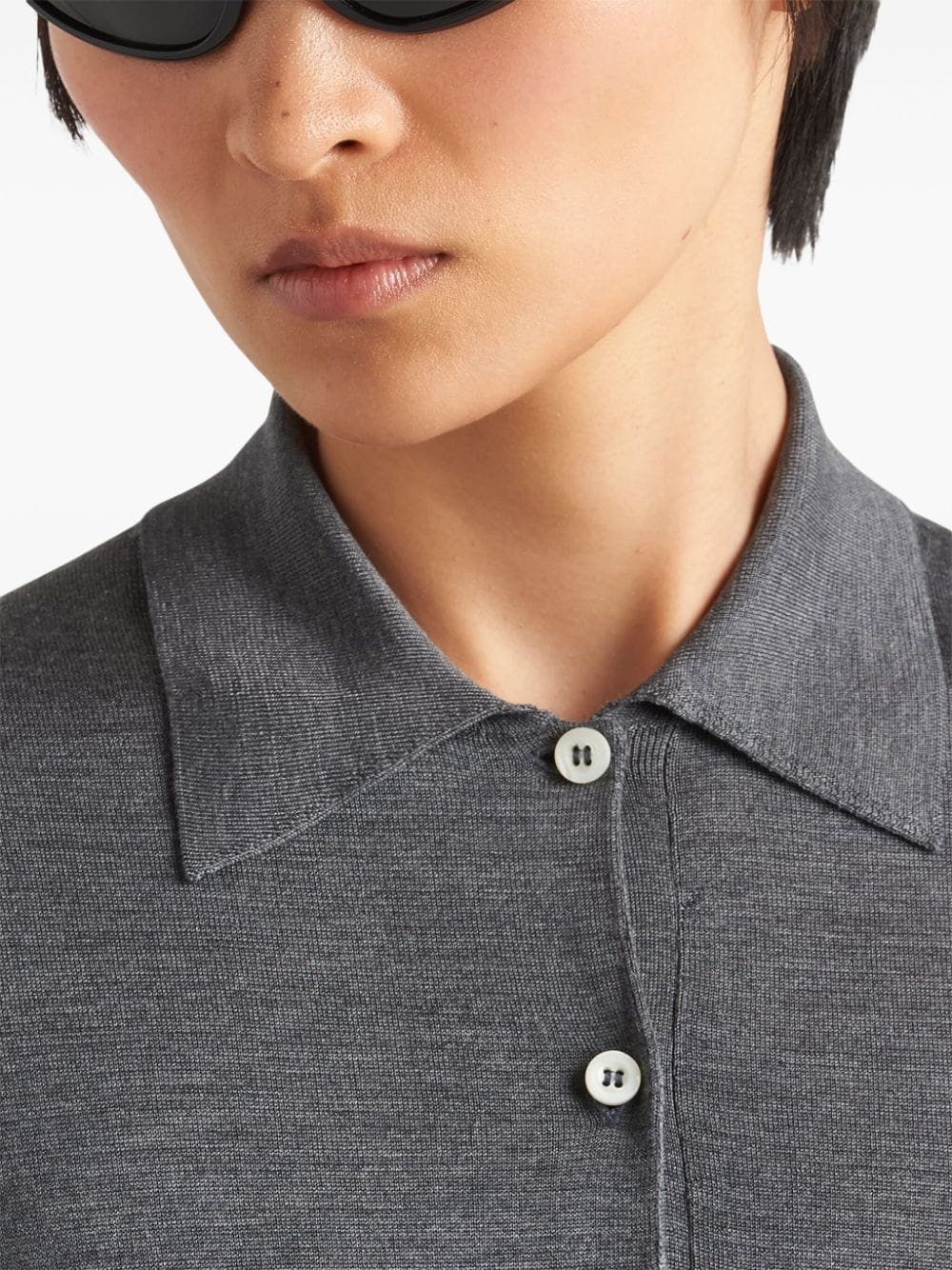 Prada silk polo mini dress | farfetch | REVERSIBLE