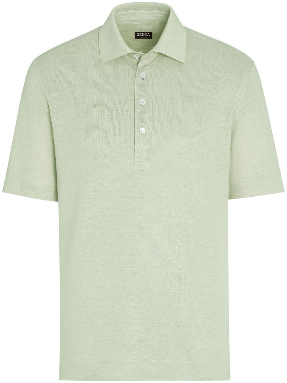 linen polo shirt - 1