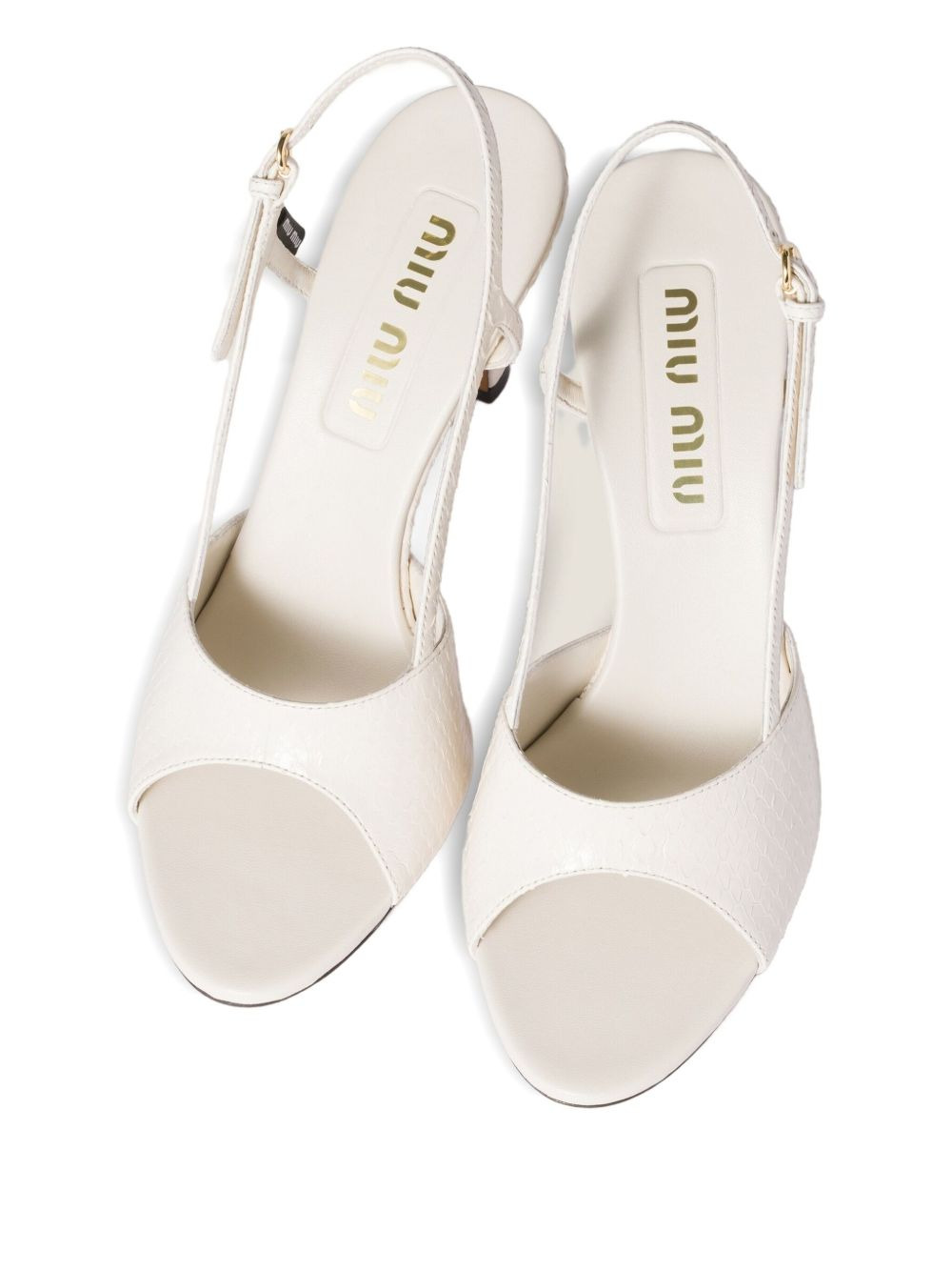 slingback leather sandals - 4