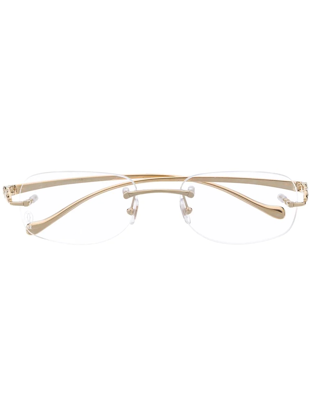 Panthère rectangular frame glasses - 1