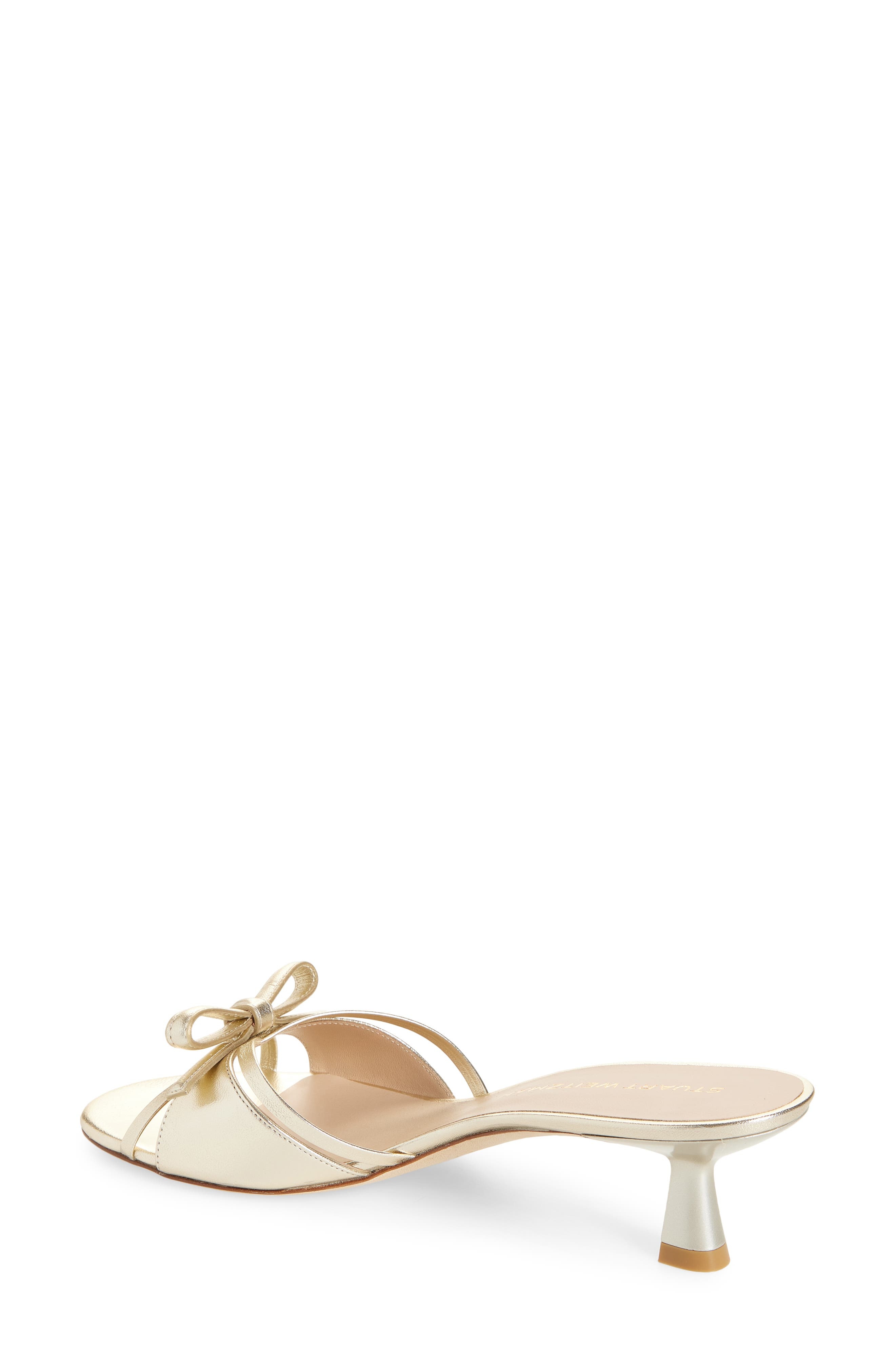 Stuart Weitzman Felicity Slide Sandal in Platino at Nordstrom - 2