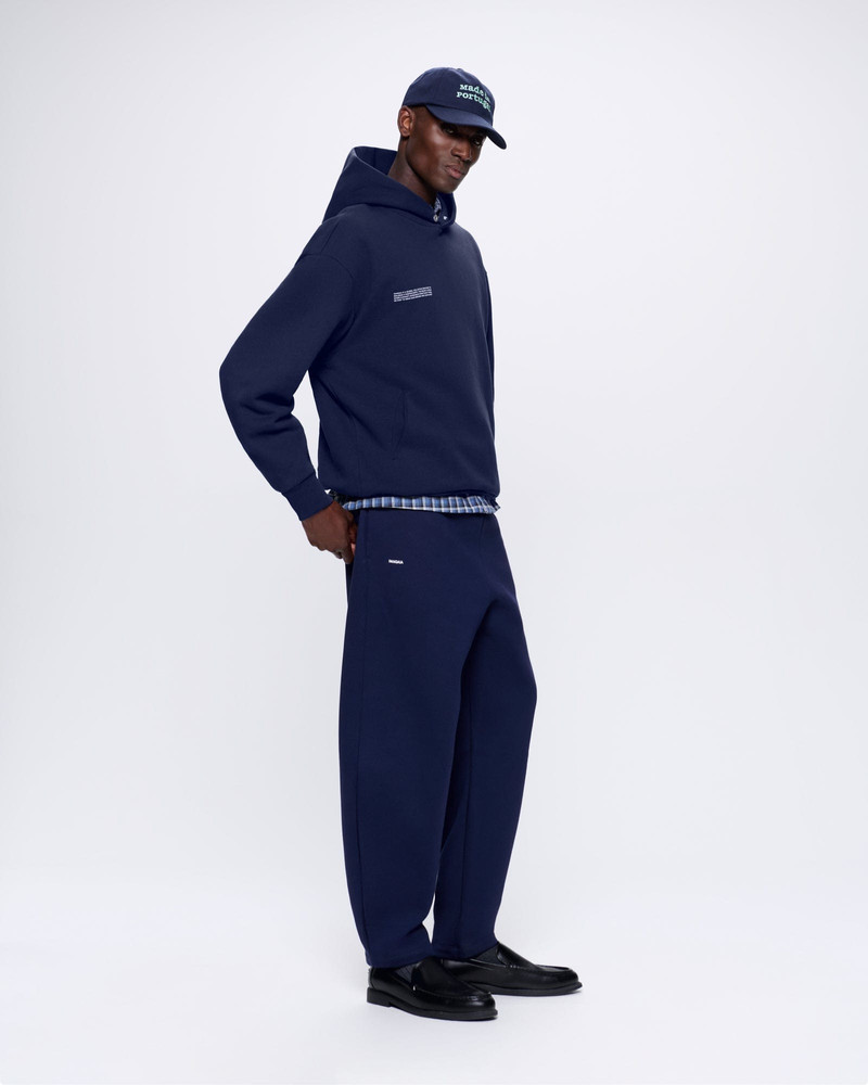 PANGAIA Mens DNA Barrel-Leg Track Pants - Navy outlook