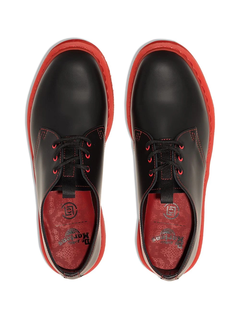 DR MARTENS X CLOT 1461 BLK RED LACE UP - 4