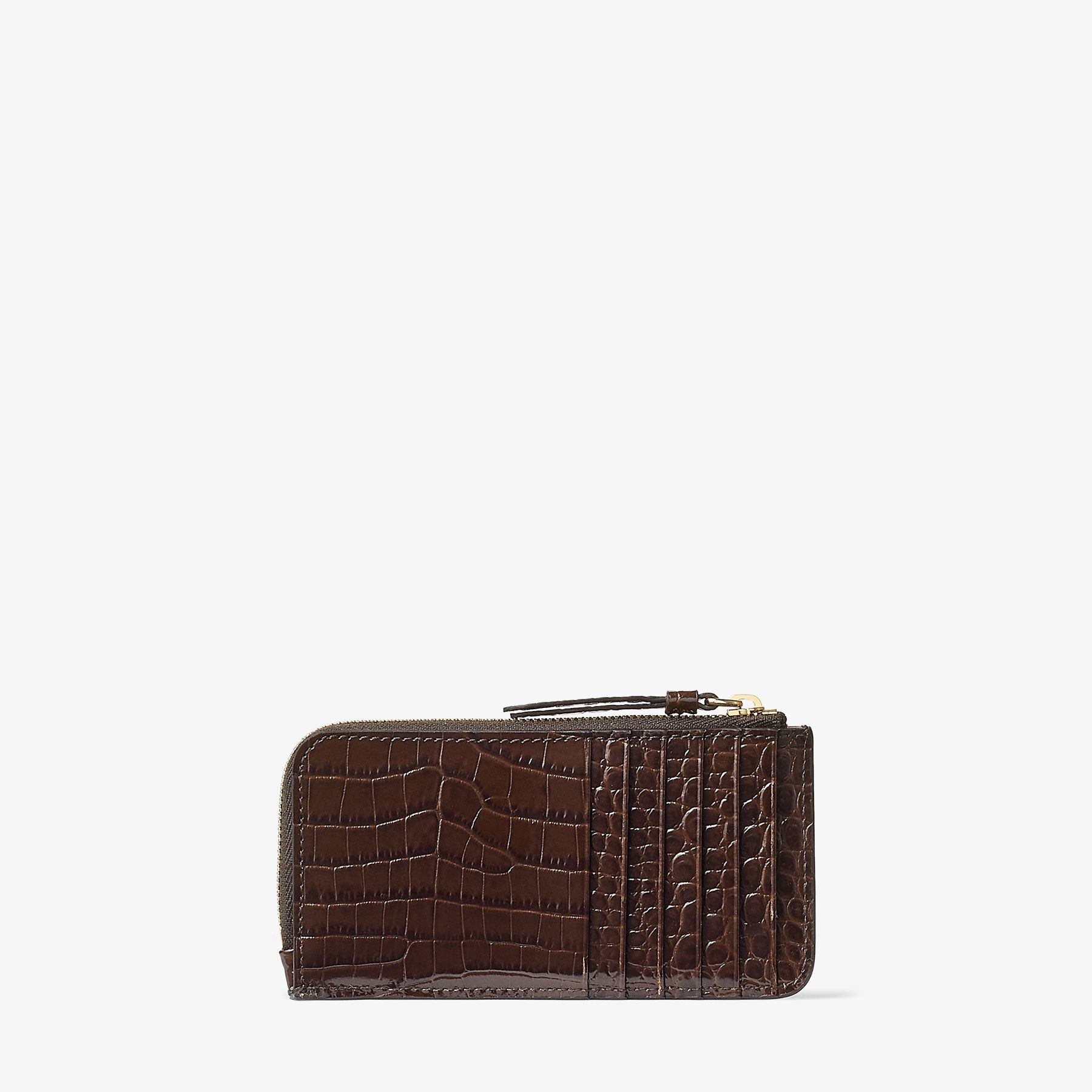 DM Lise-Z
Chocolate Croc Embossed Calf Leather Coin Purse - 4