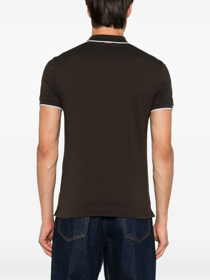 logo-embroidered polo shirt 4
