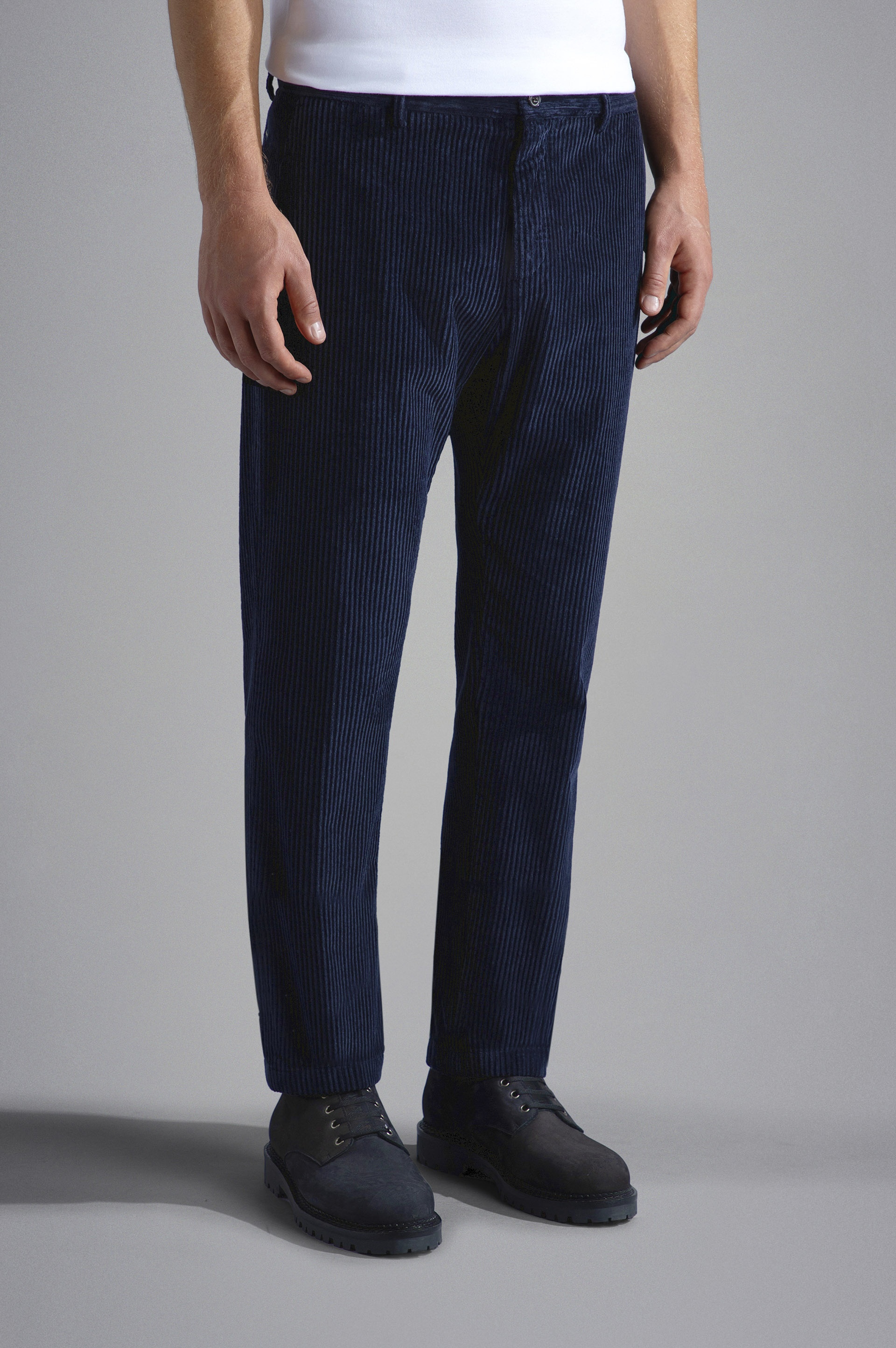 STRETCH VELVET CHINO TROUSERS - 6