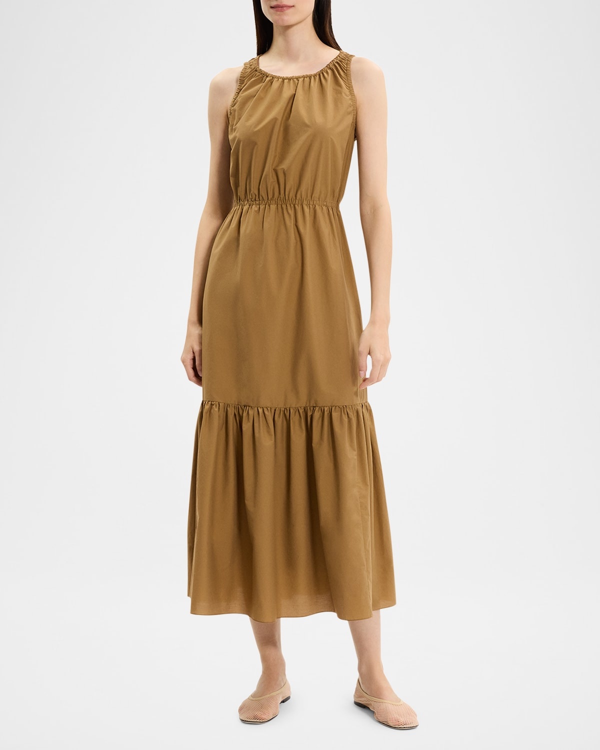 Tiered Sleeveless Gathered Dress - 4