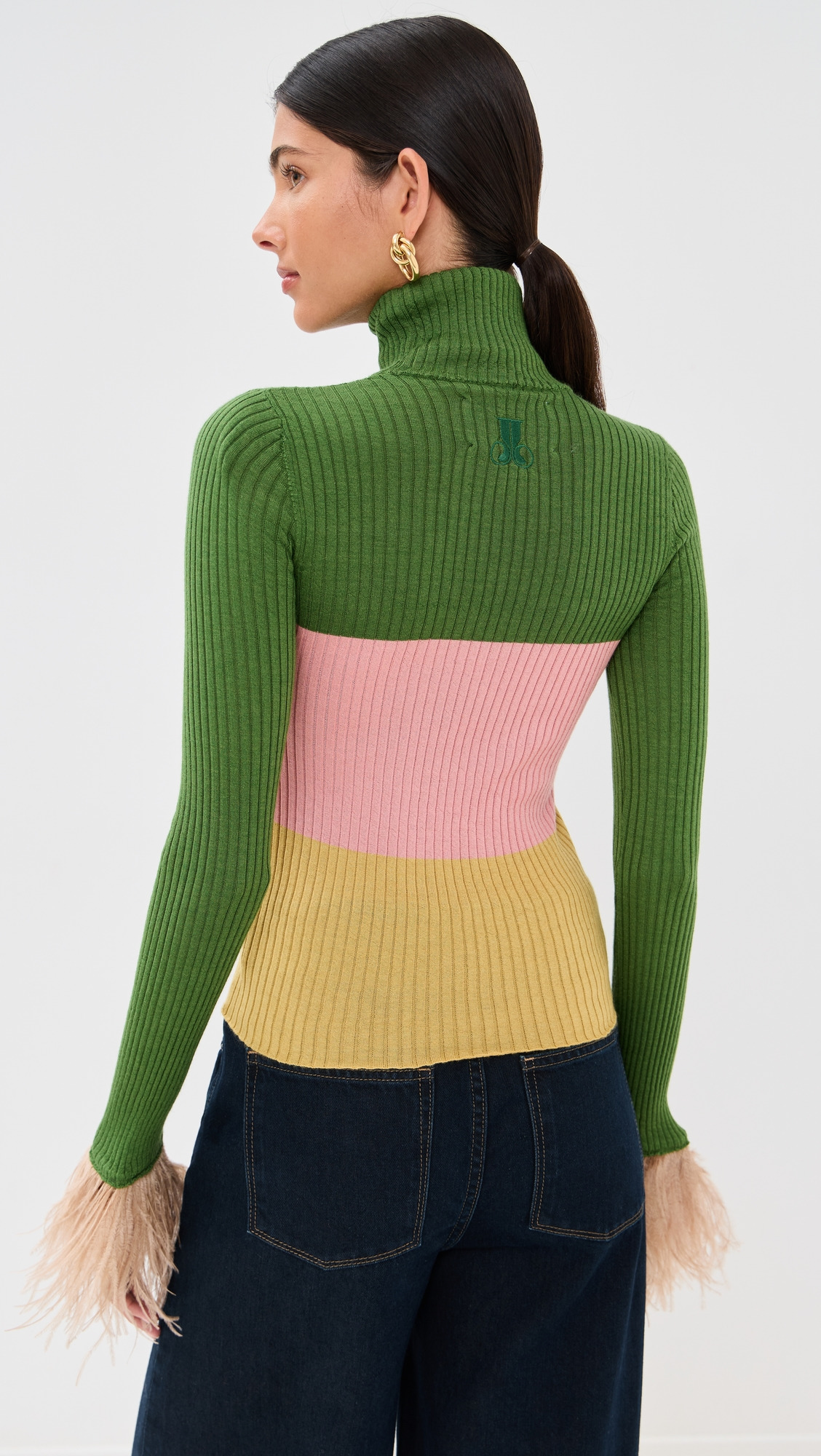 High Kick Cashmere and Feather Top - 2