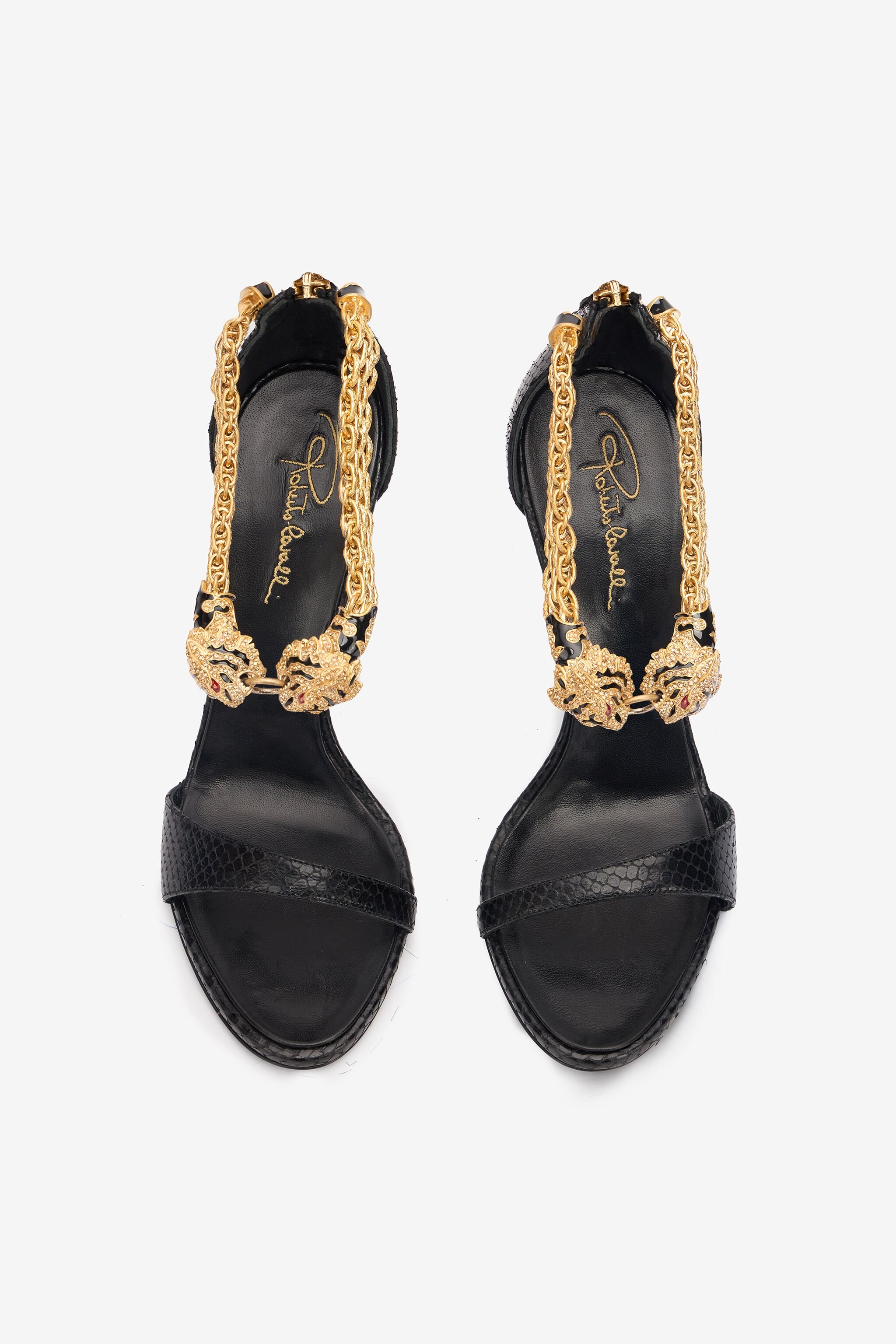 Leather Sandals With Tiger Heads - 5