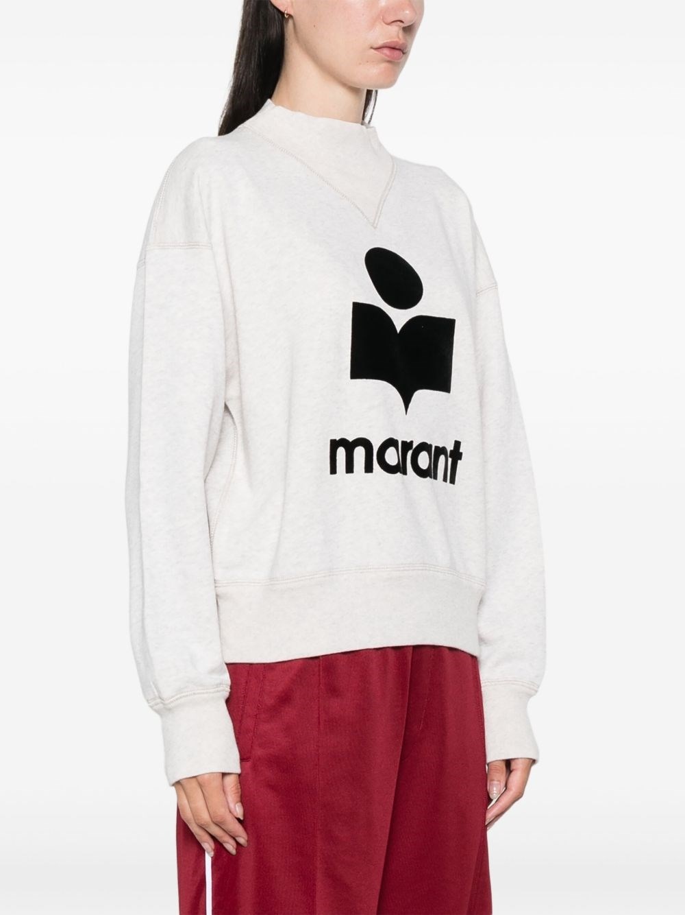 Moby logo cotton sweatshirt - 3
