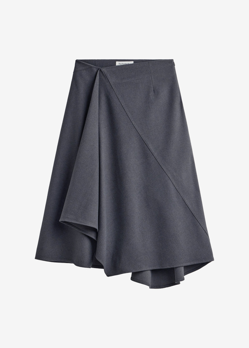Bayel Flared Midi Skirt - Dark Grey 1