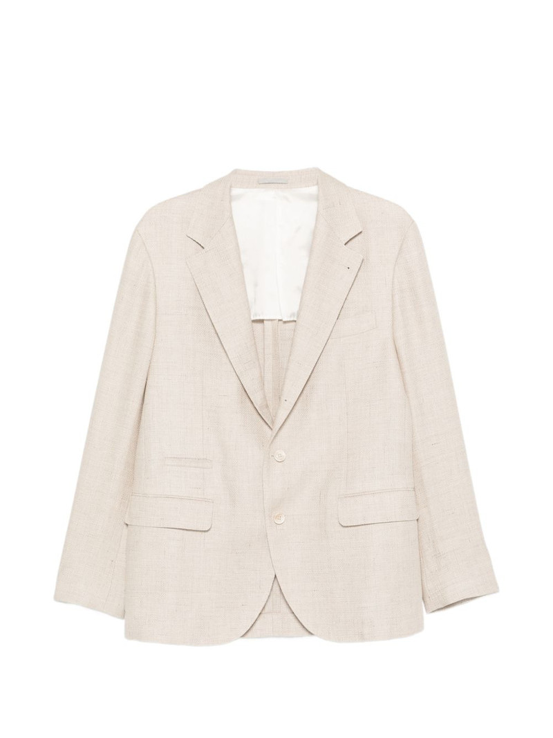 buttoned flap-pocket blazer 1