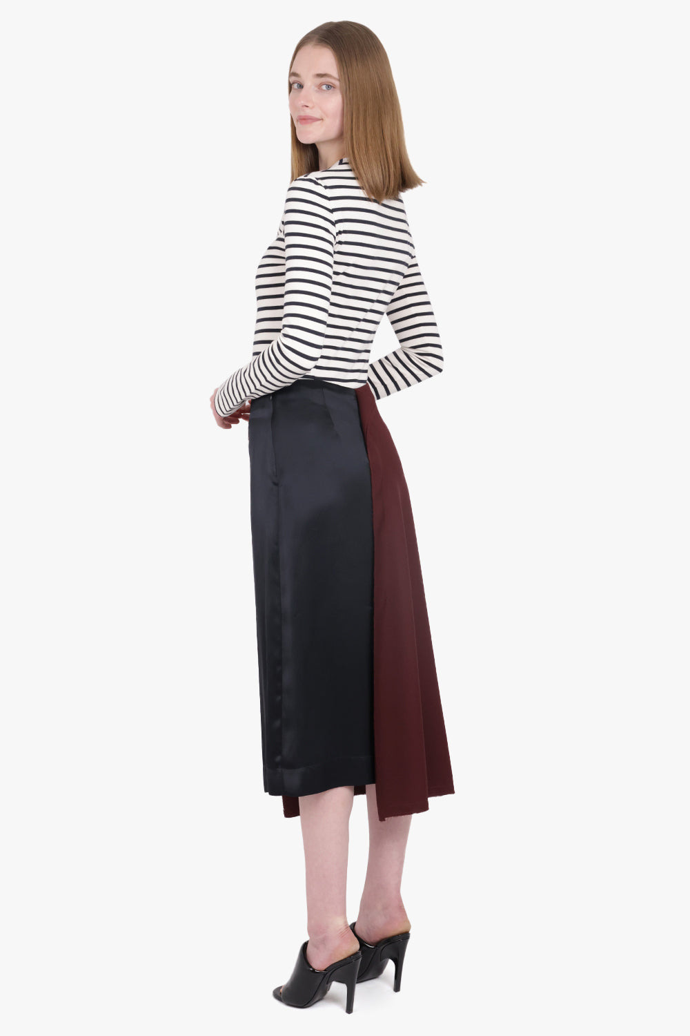STRIPE CUTOUT FRONT L/S TOP | NAVY/WHITE - 4