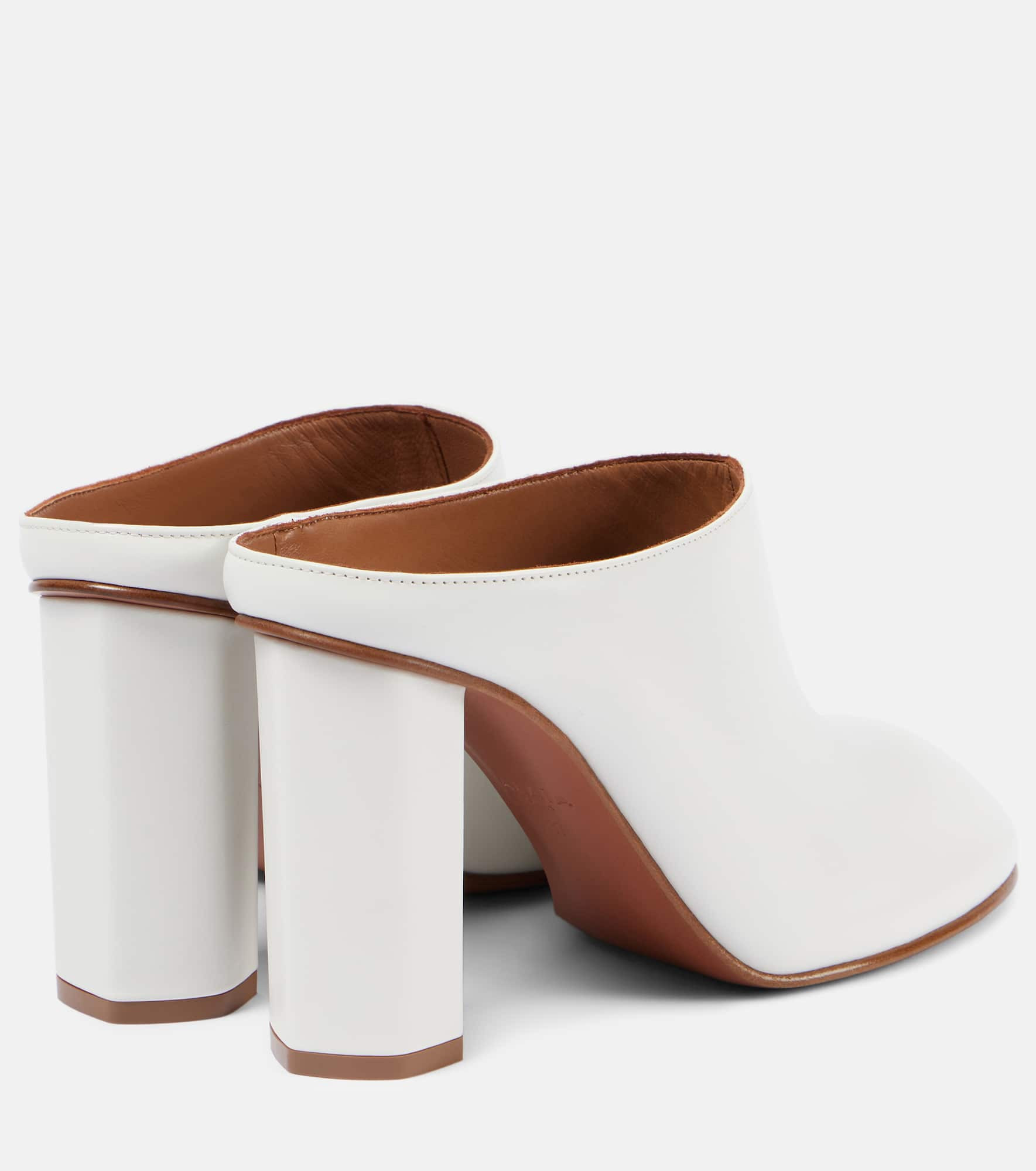 Babylone leather mules - 3
