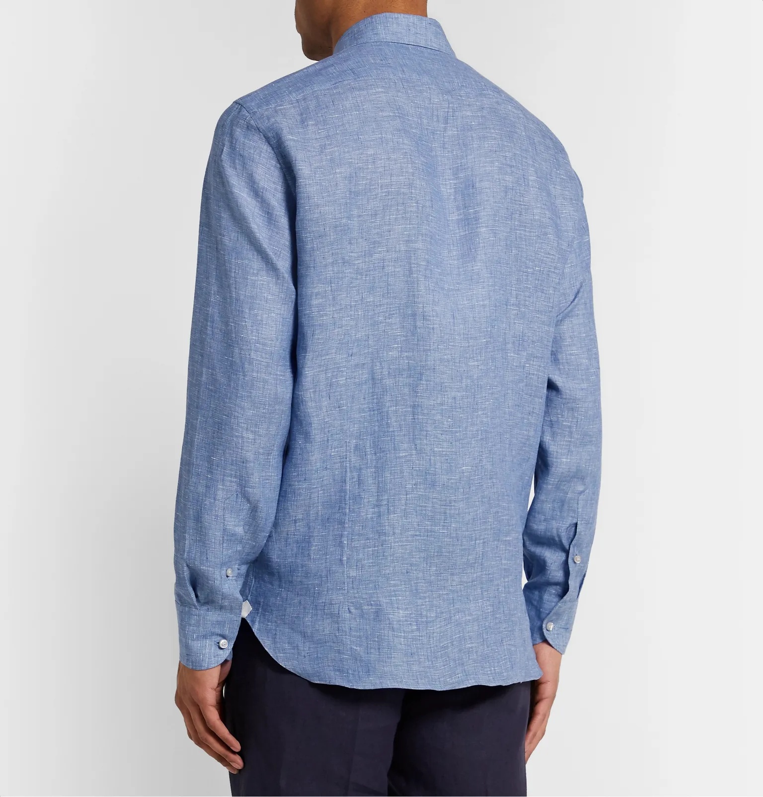 Mélange Slub Linen Shirt - 5