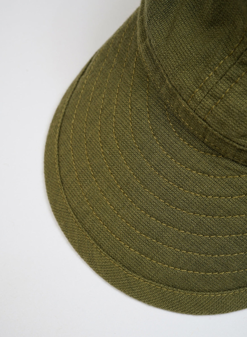 40's US Army Cap Fade Cloth in Green 3