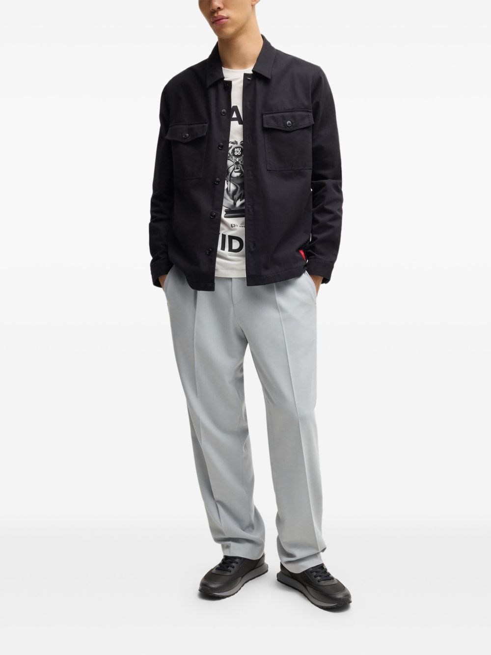 panelled sneakers - 5
