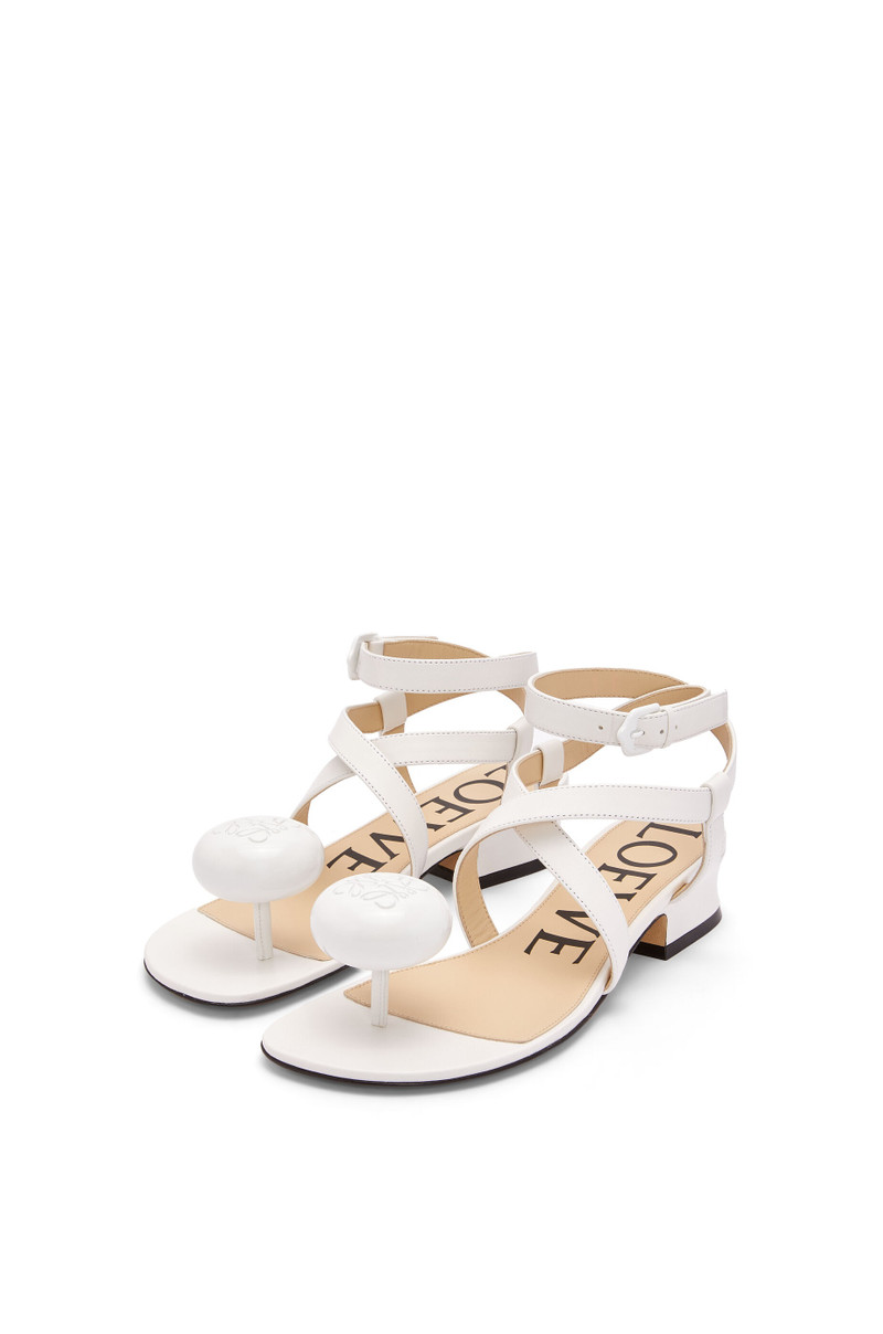 Loewe Calle Pebble sandal in lambskin outlook