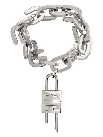 Givenchy Silver G Link Padlock Bracelet outlook