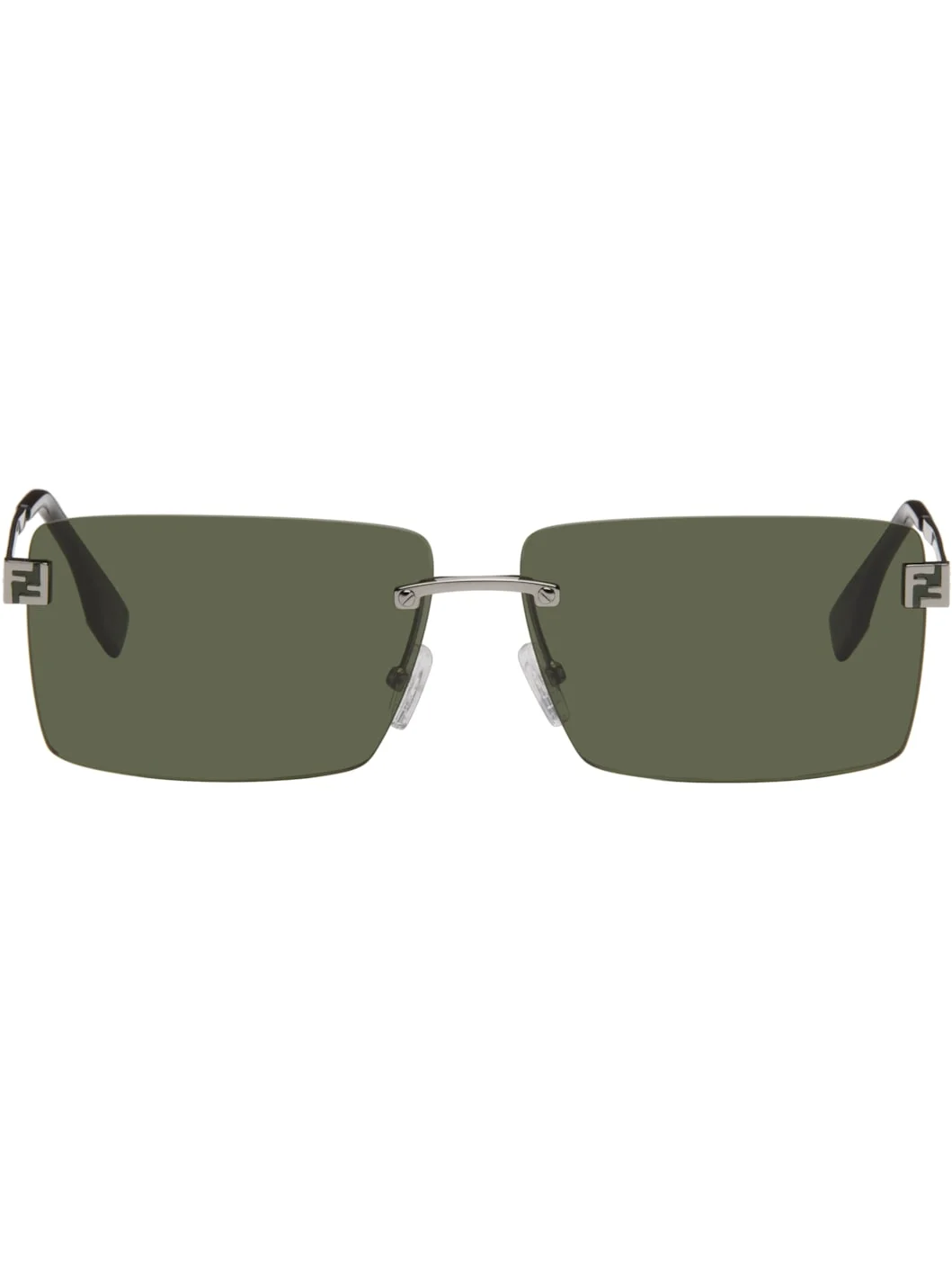 Gunmetal 'Fendi' Sky Sunglasses - 1