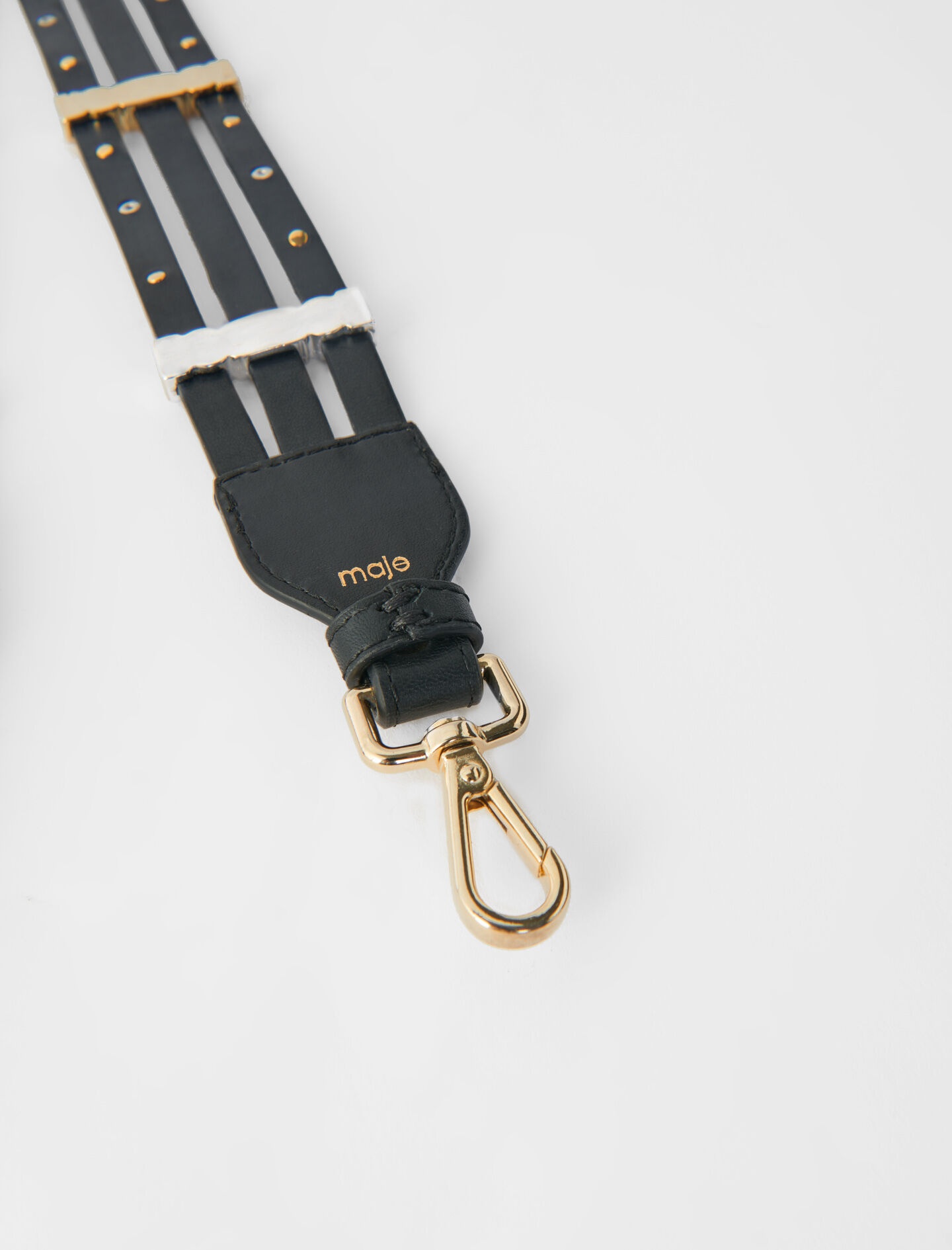 BLACK LEATHER STRAP WITH STUDS - 2