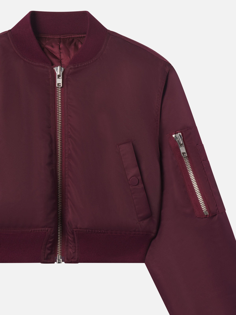FRAME The Cropped Nylon Bomber outlook