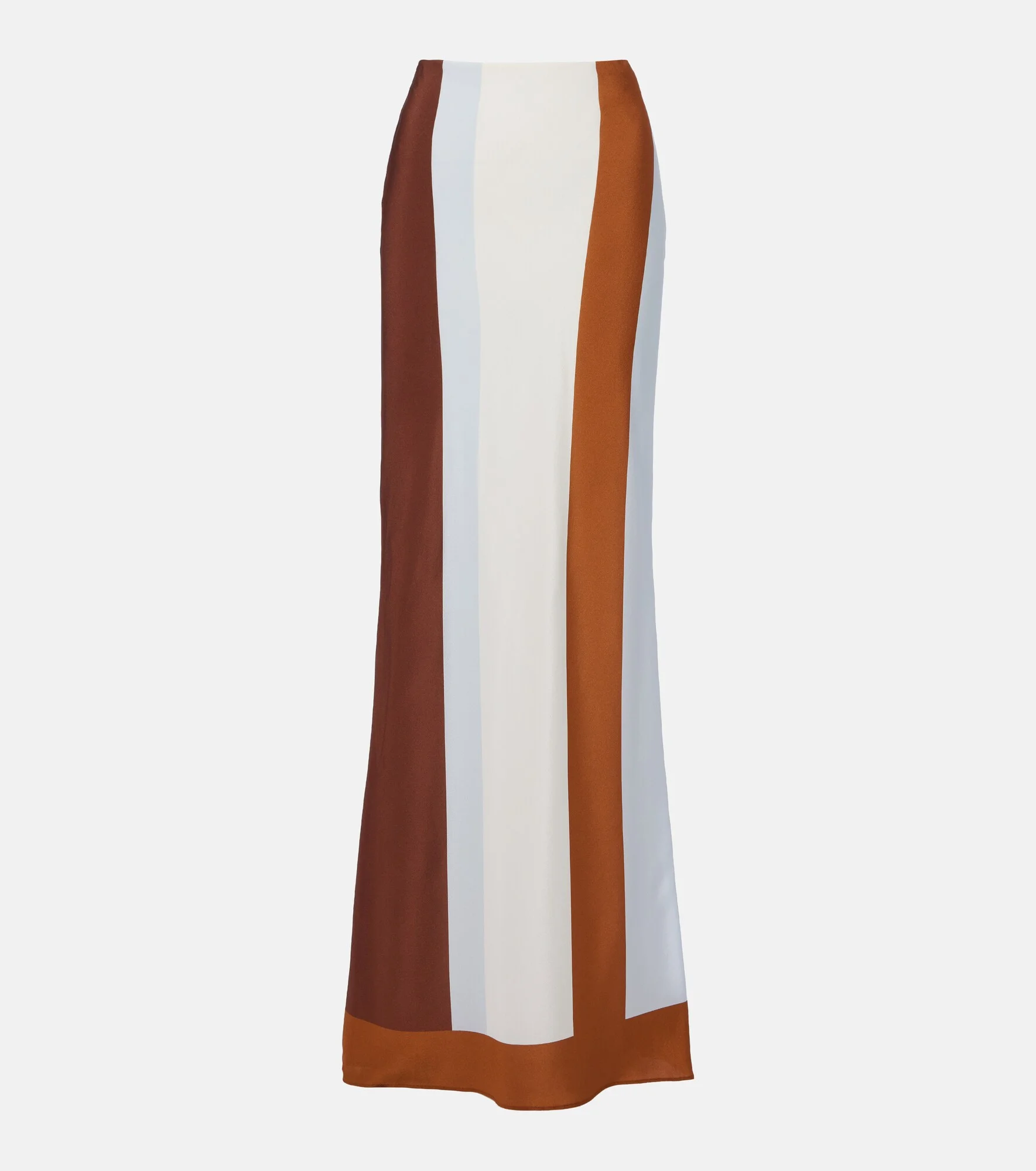 Striped silk maxi skirt - 1