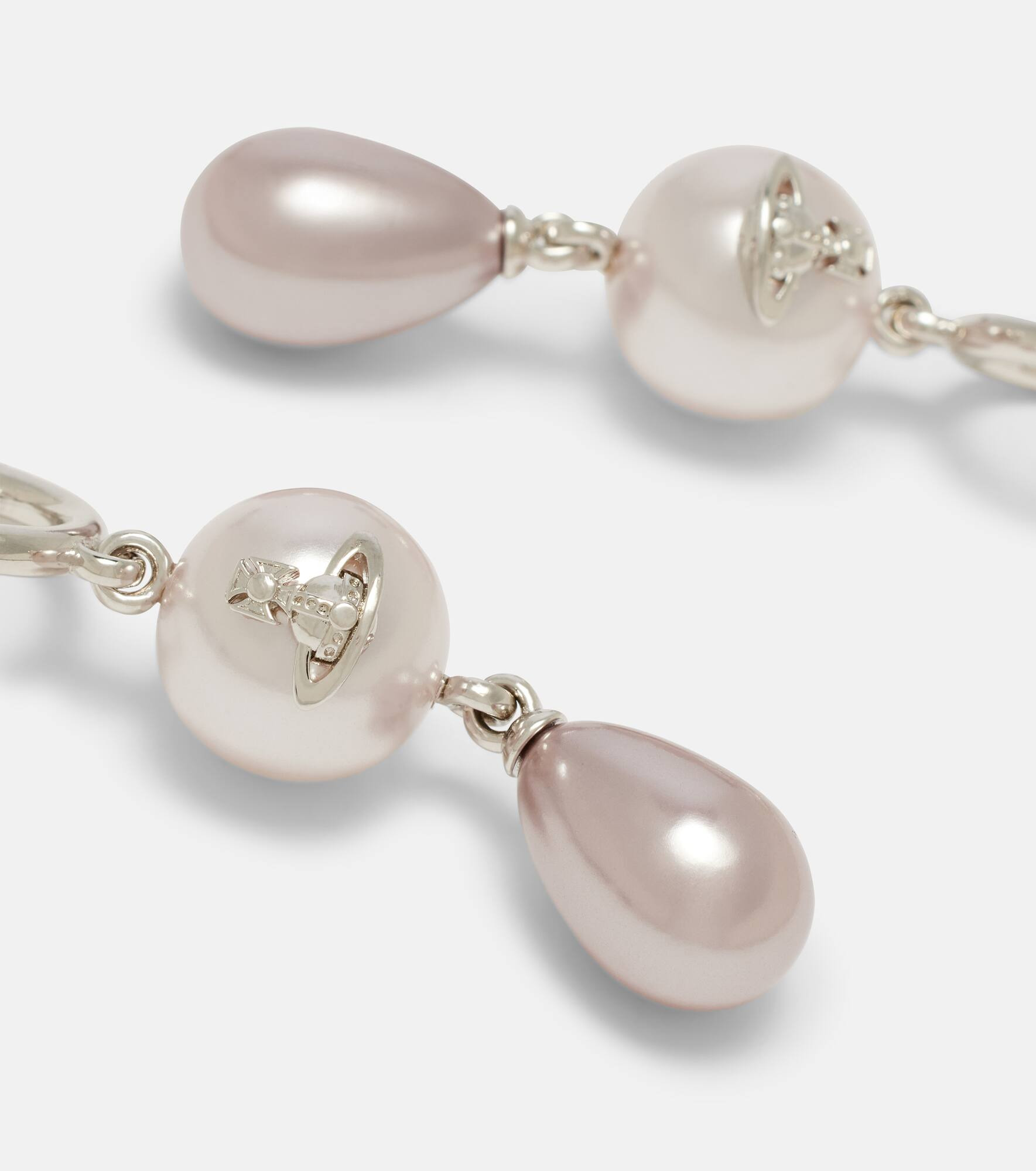 Martha Orb faux pearl drop earrings - 4