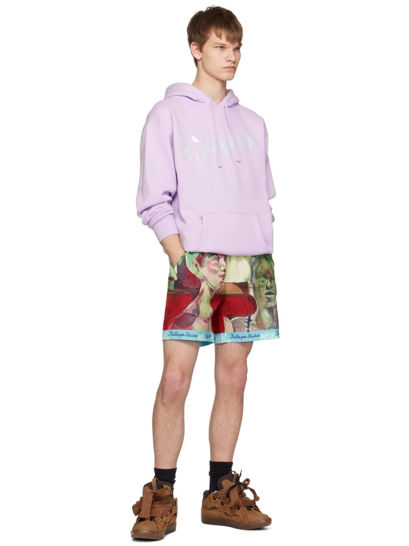 KidSuper Purple Wavey Hoodie outlook