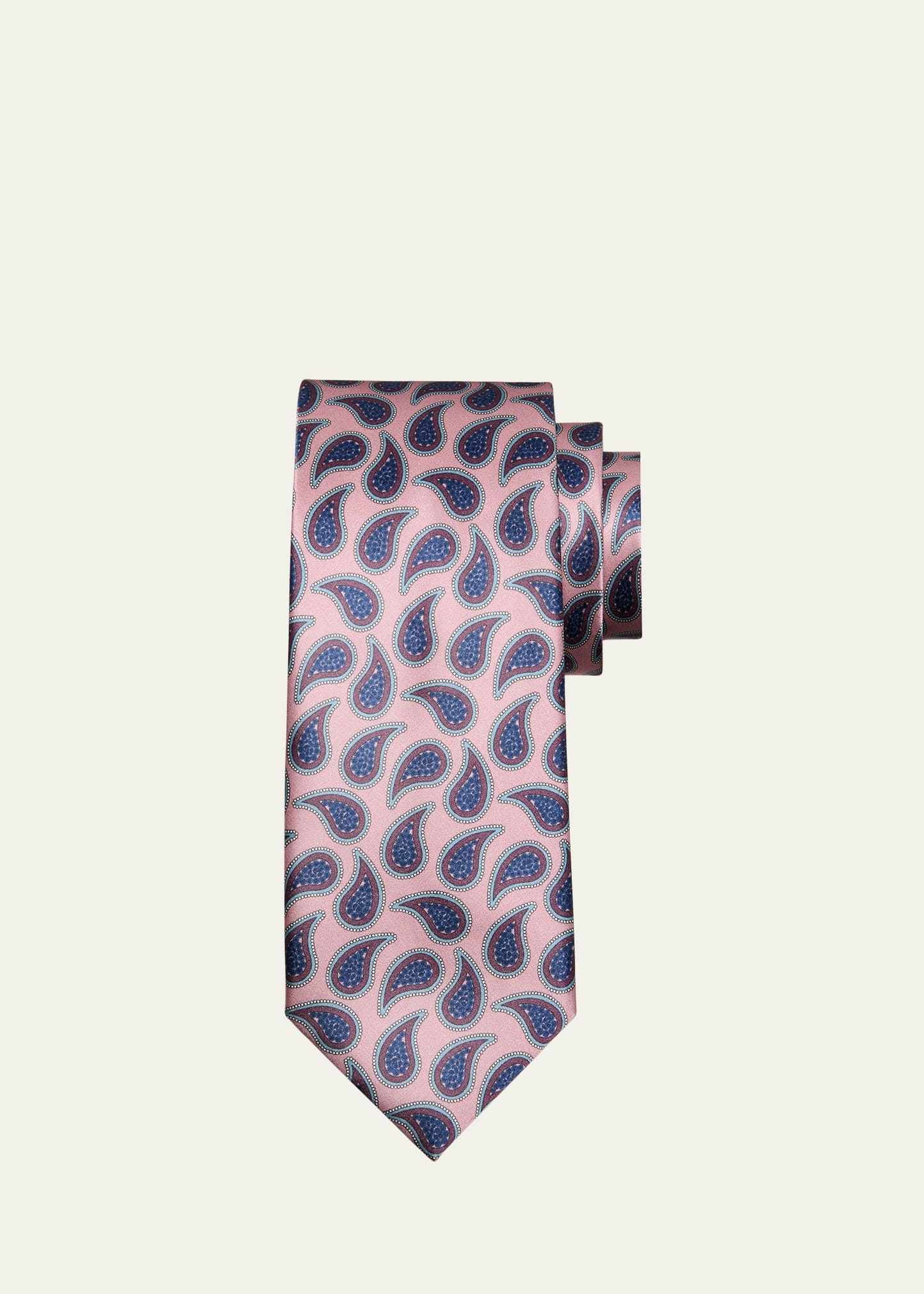 Men's Silk Paisley-Print Tie - 1