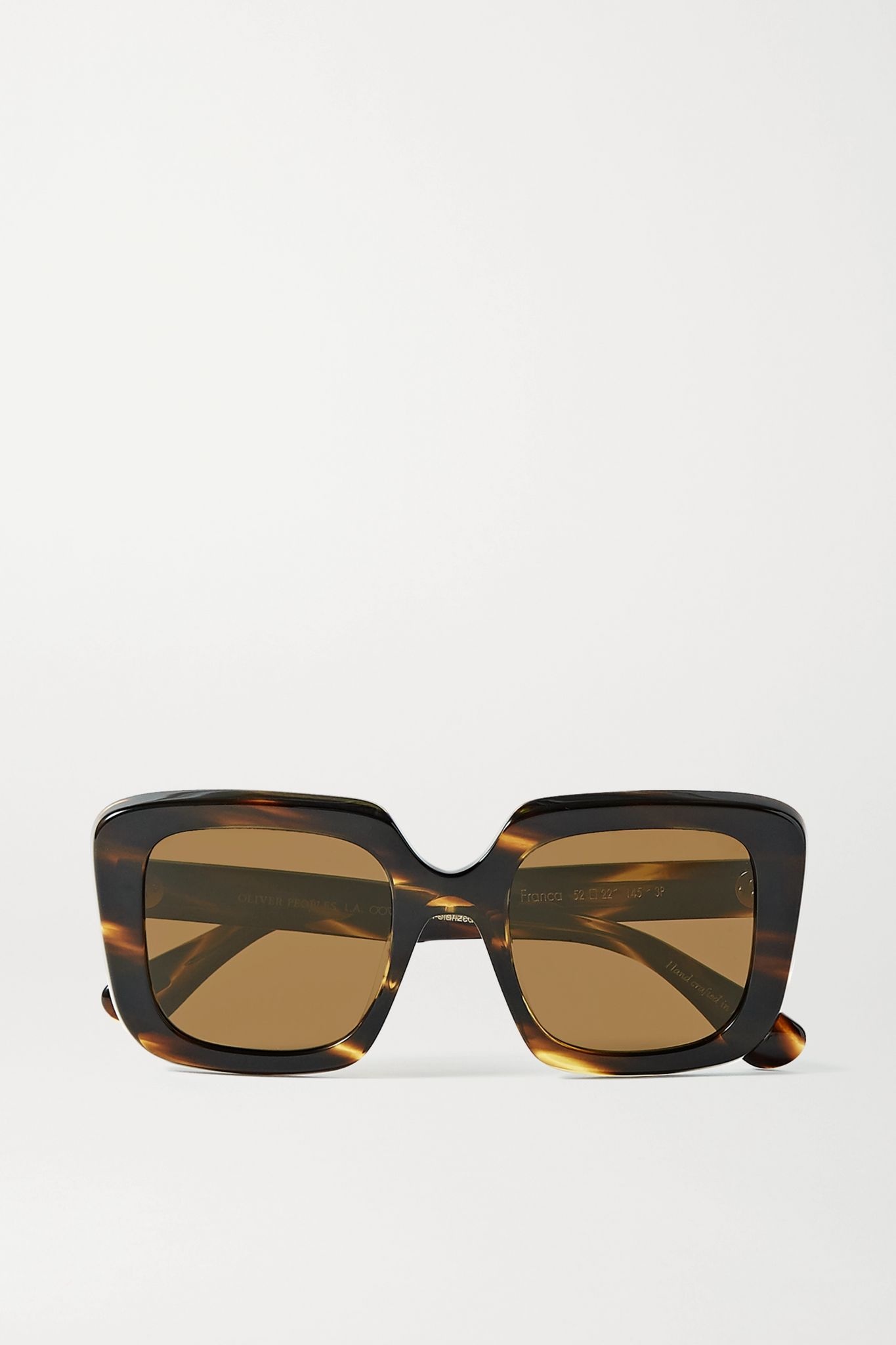 Franca oversized square-frame tortoiseshell acetate sunglasses - 1