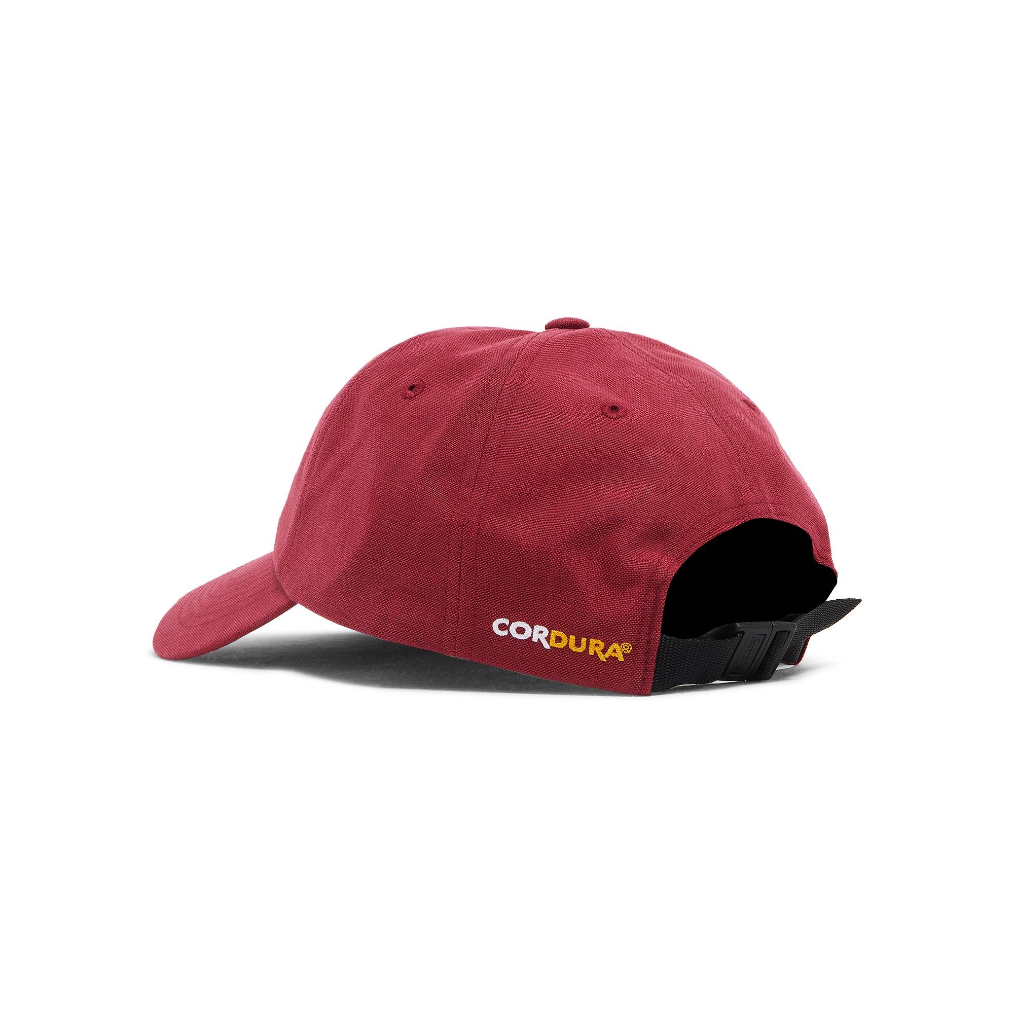 Supreme Supreme Brushed Cordura Small Box 6-Panel 'Burgundy