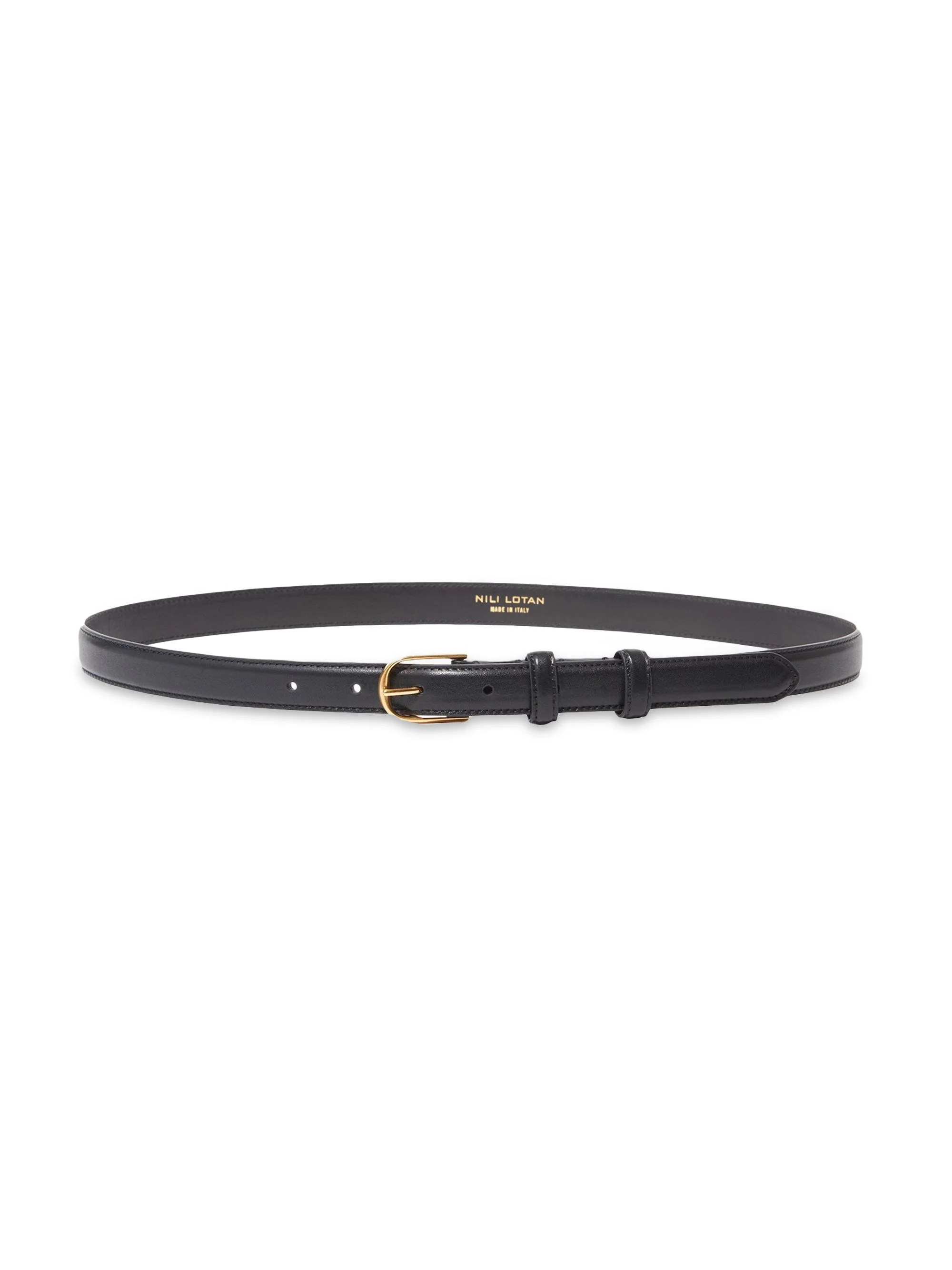 Women's Jane Leather Belt - Black - 1