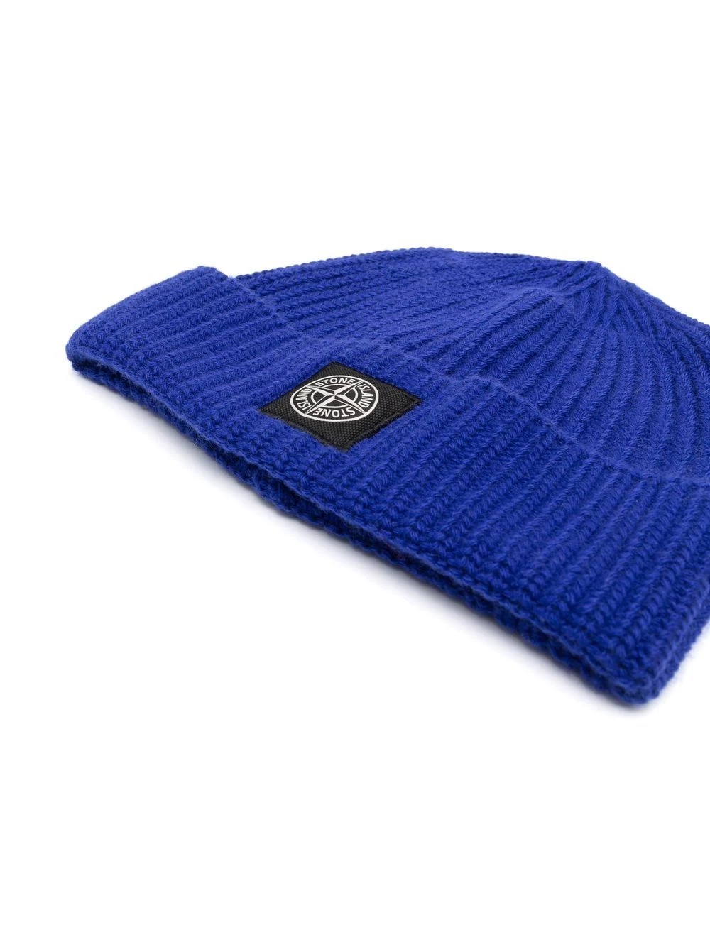 logo-patch wool beanie - 2