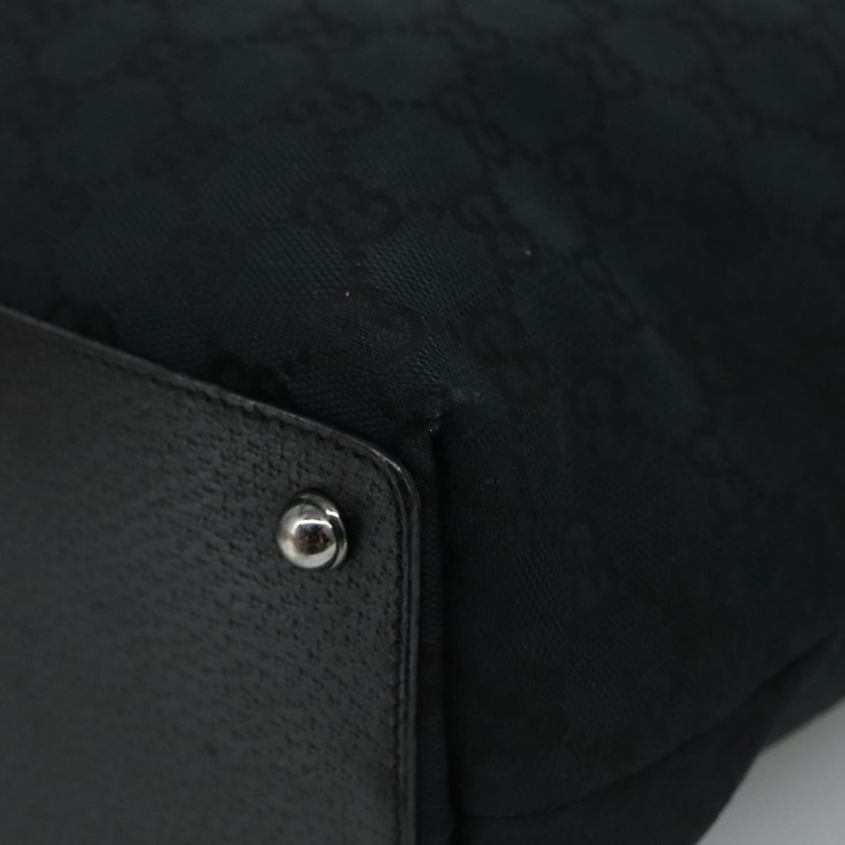 GUCCI GG Canvas Tote Bag Black - 14