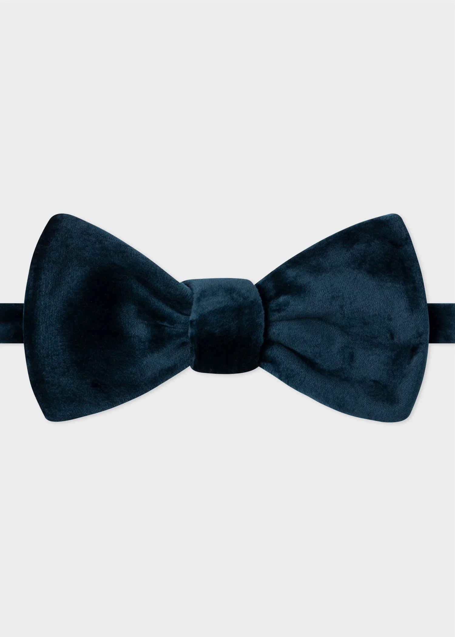 Navy Velvet Self-Tie Bow Tie - 1
