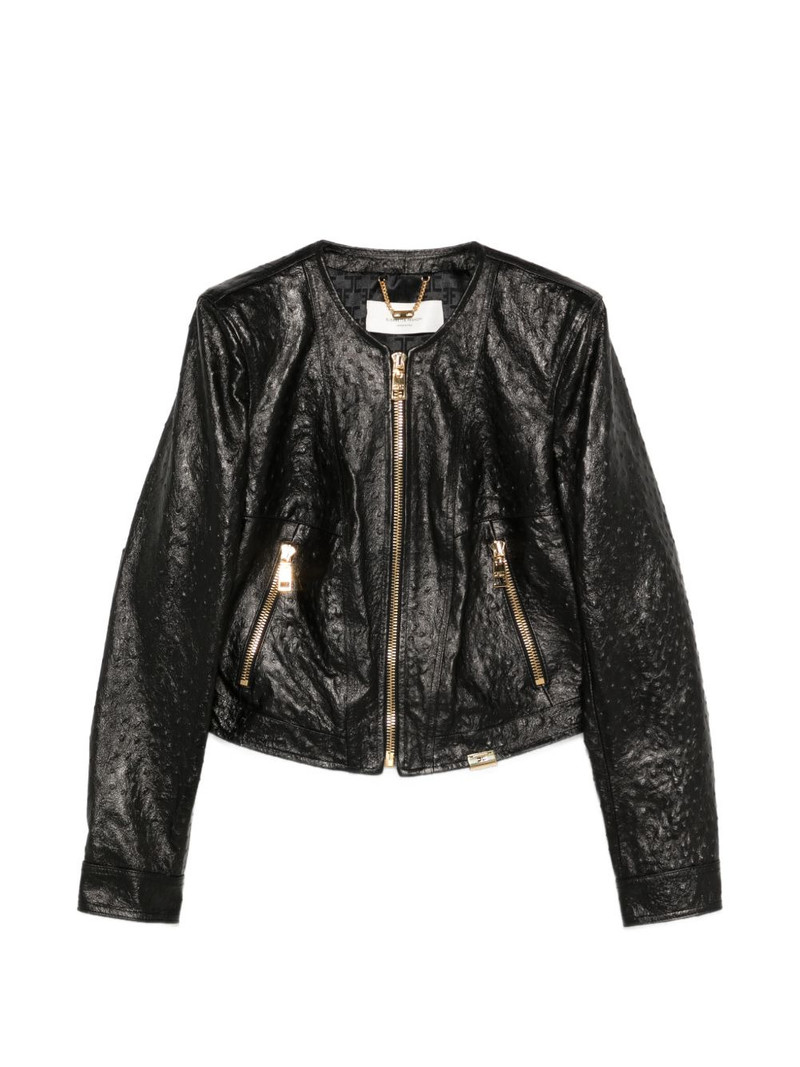zip textured jacket 1