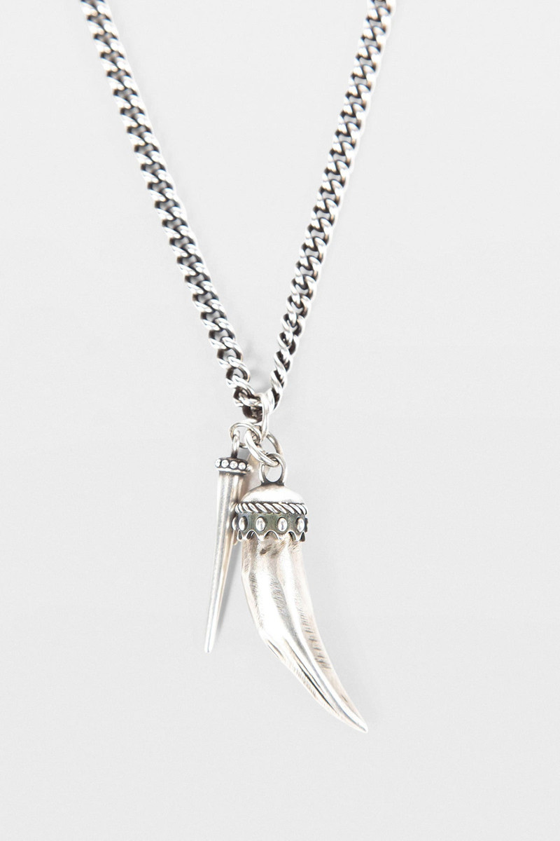 Ann Demeulemeester Mikke Chunky Necklace With Charm outlook