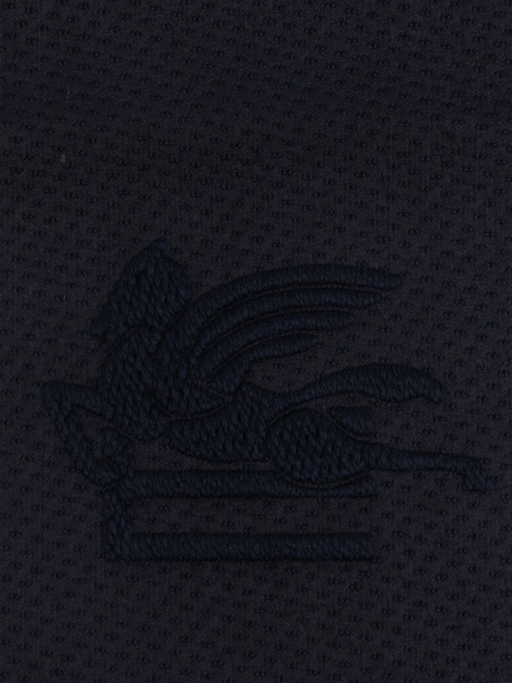 logo-embroidered scarf - 3
