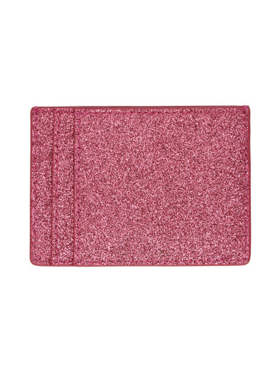 Marc Jacobs Pink 'The Galactic Glitter J Marc' Card Holder outlook