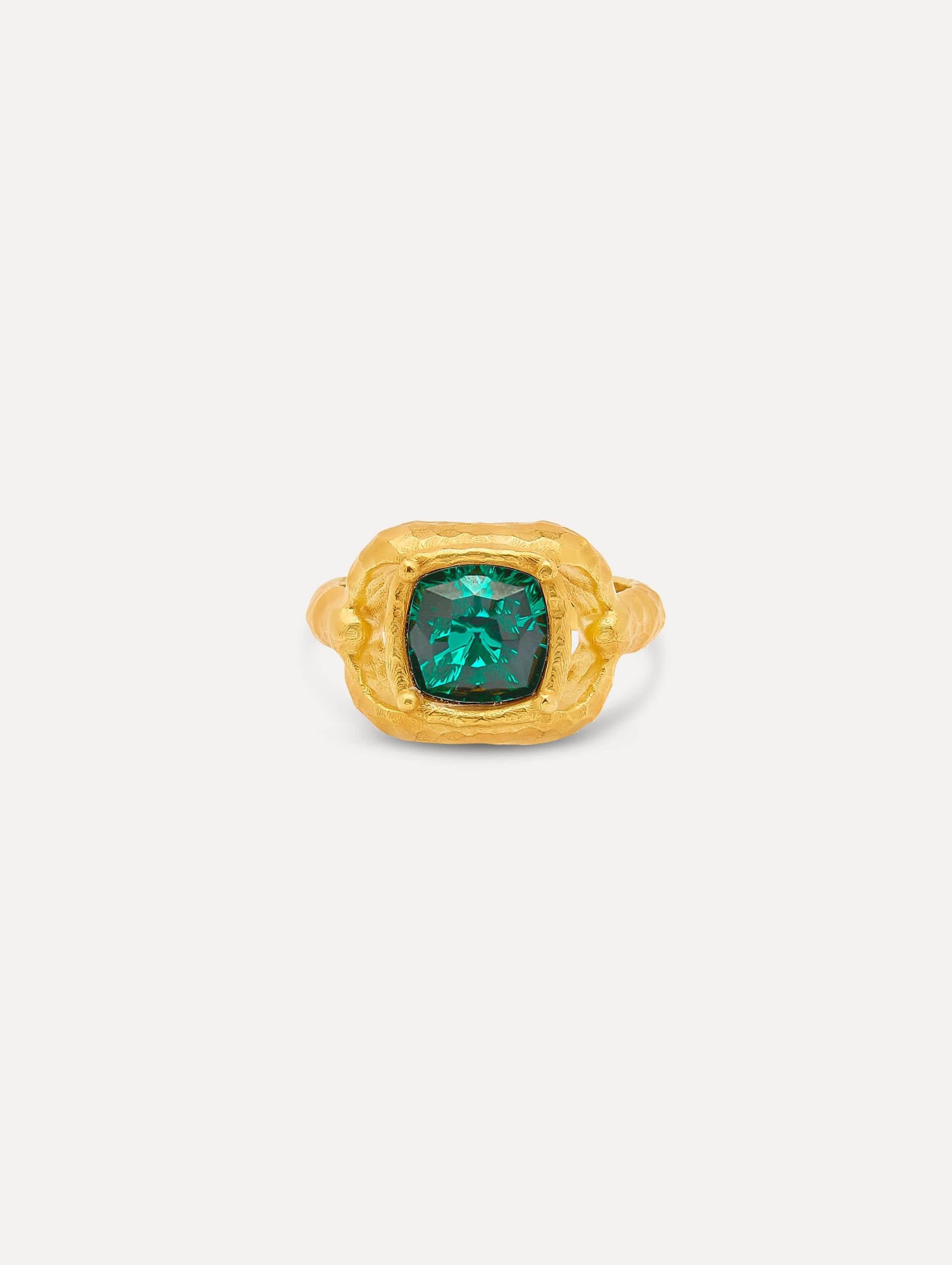 RECTANGLE CRYSTAL RING - 2
